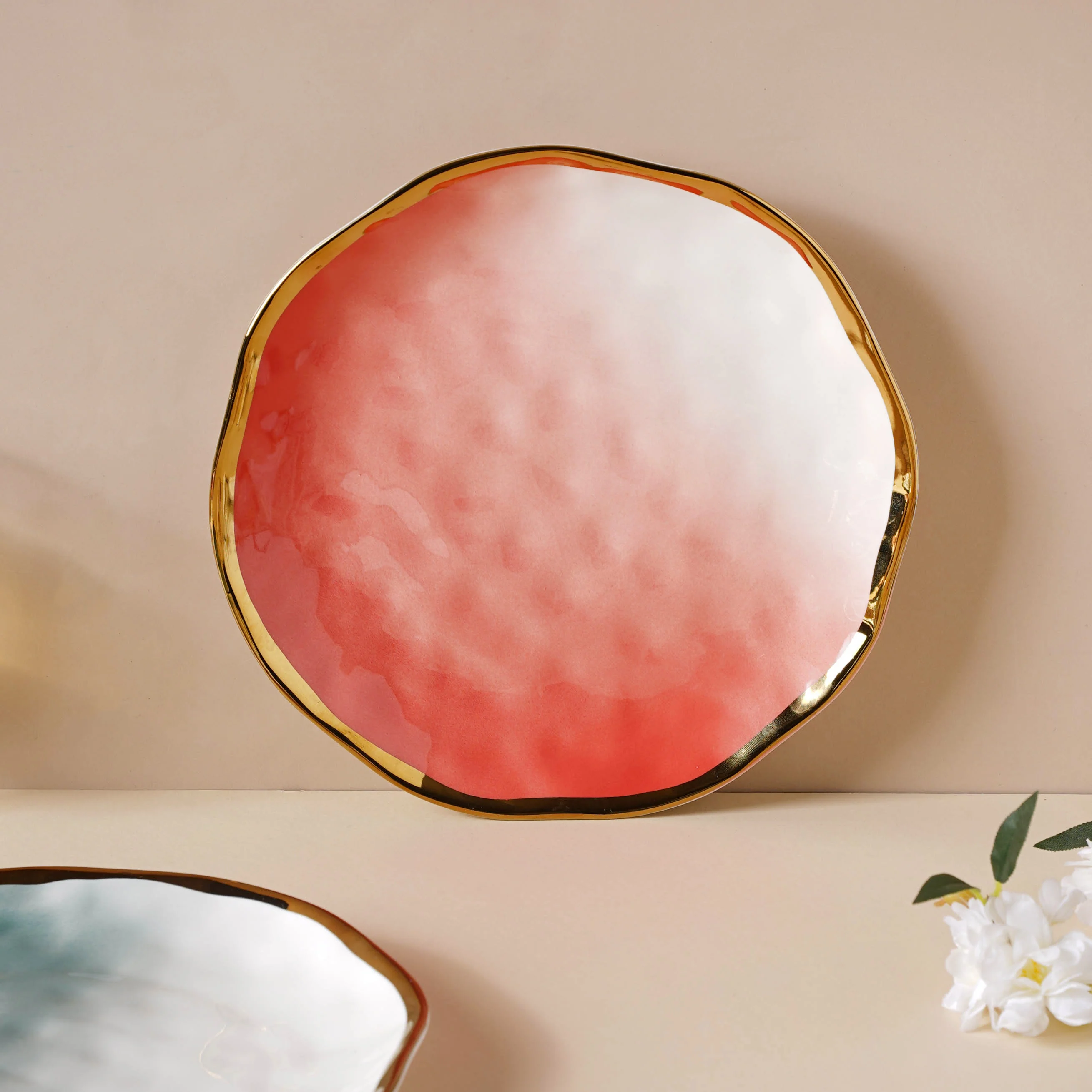 Pink Ombre 21 Piece Dinner Set For 6 - Image 11
