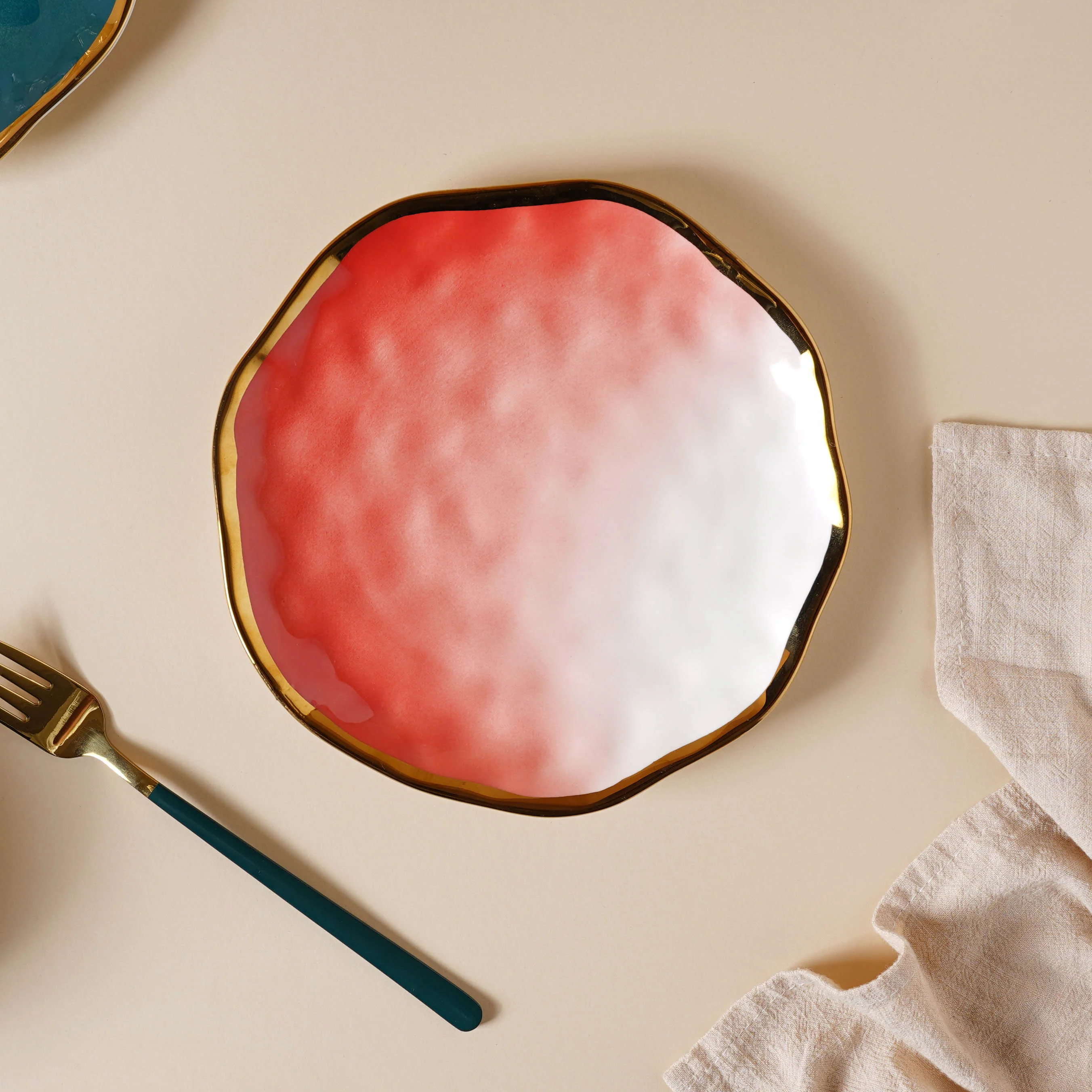 Pink Ombre 21 Piece Dinner Set For 6 - Image 9