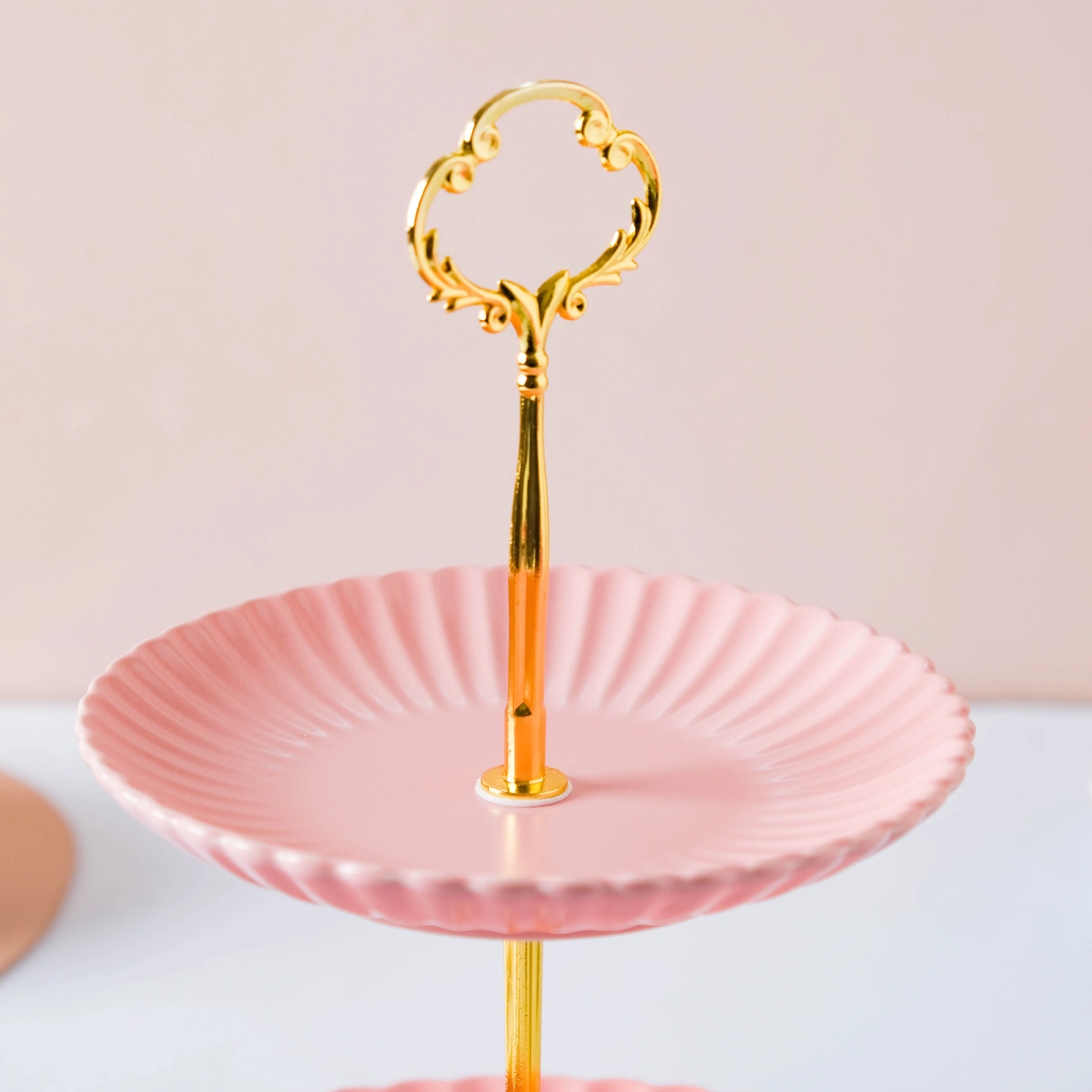 Pink Pebble 2-tier Cupcake Stand - Image 5