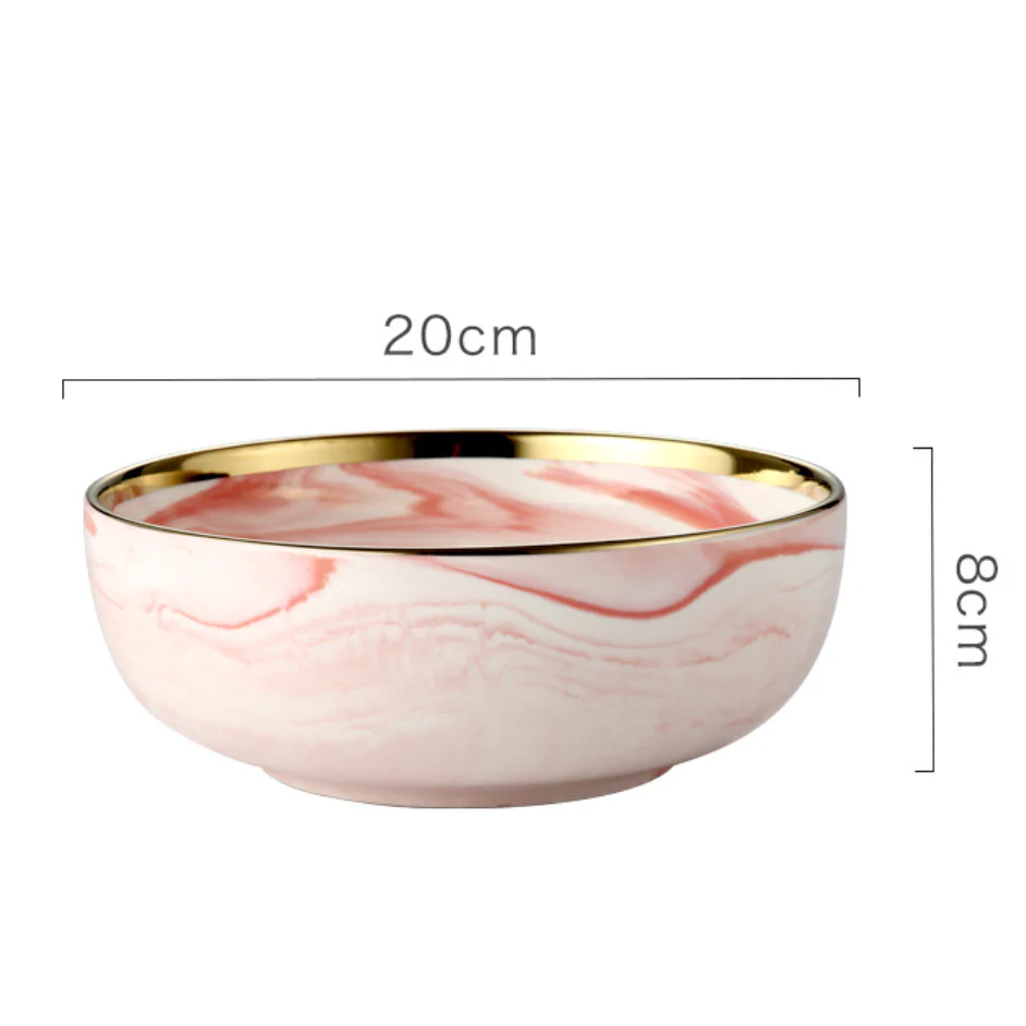 Pink Marble Bowls - Image 2