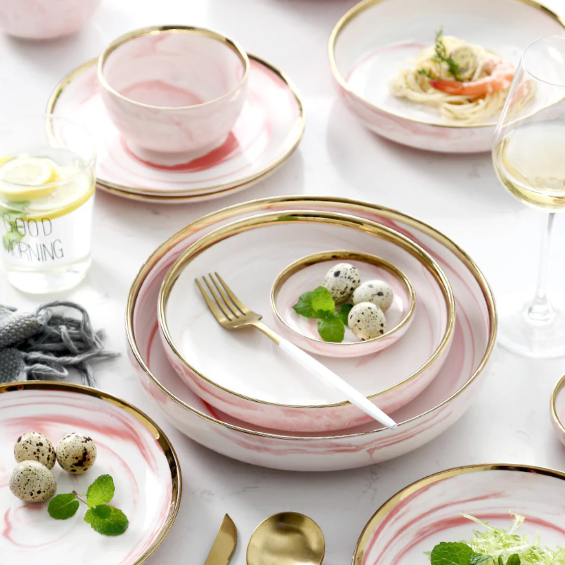 Pink Marble Bowls - Image 6