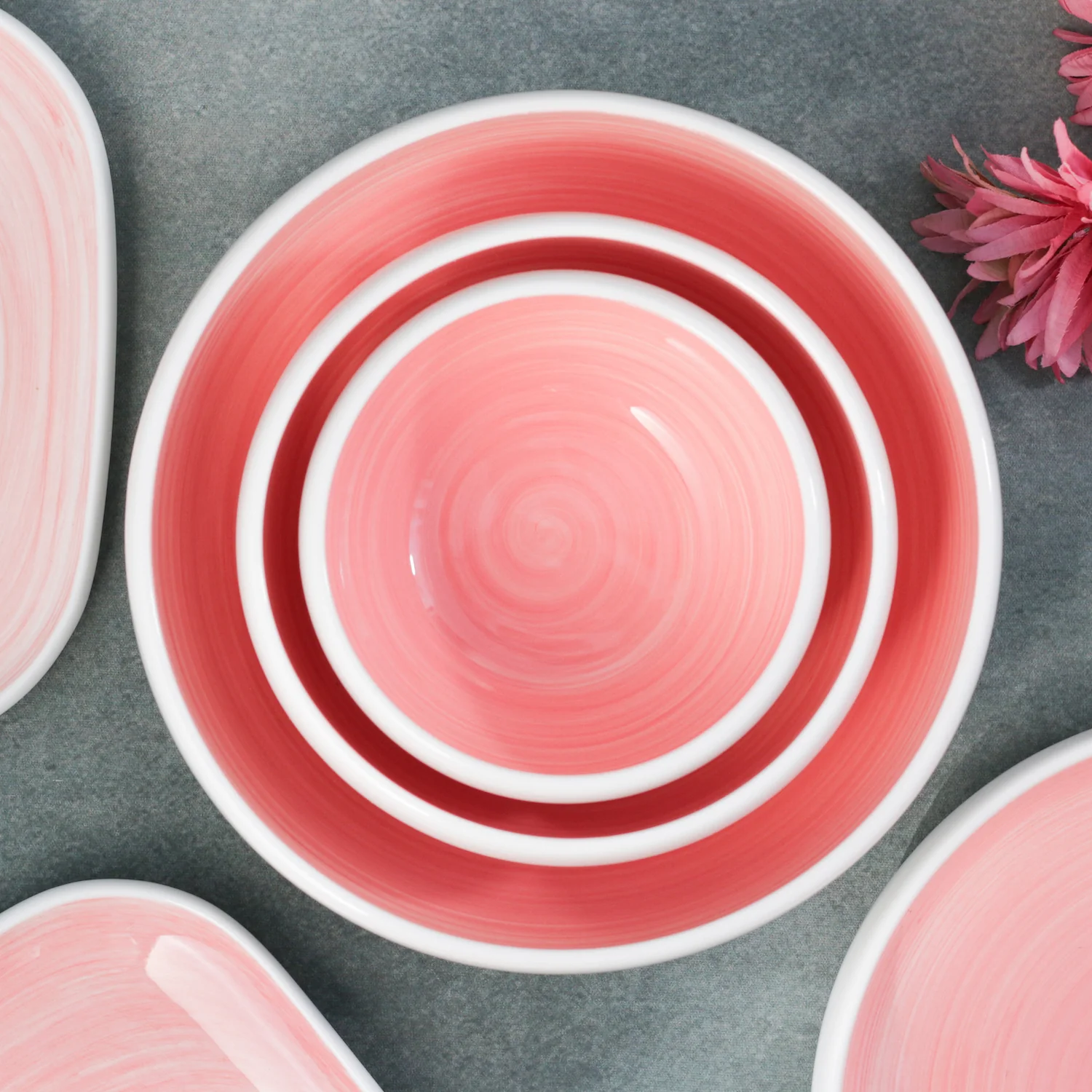 Pink Serving Bowl - Image 6