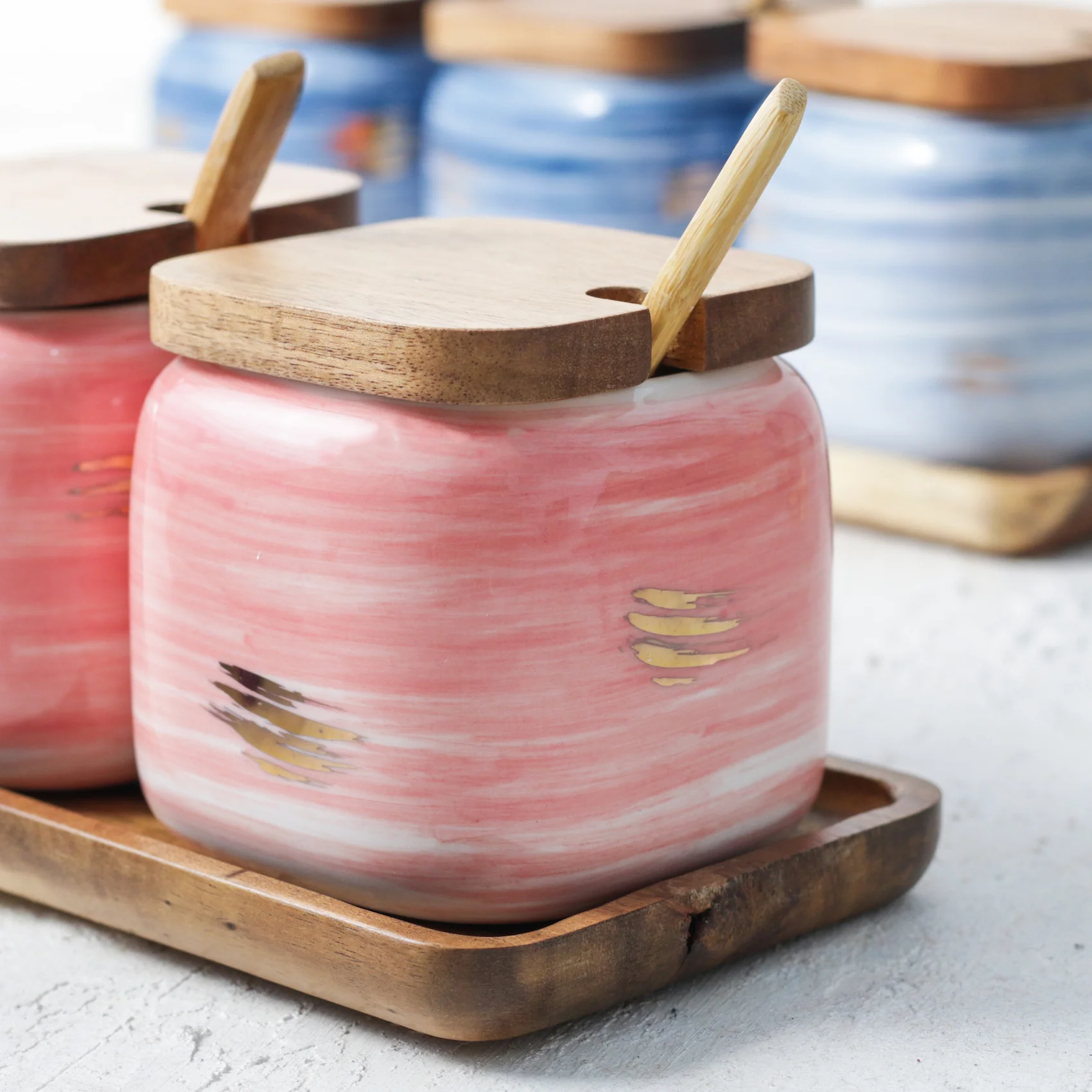 Pink Spice Jar Set - Image 8