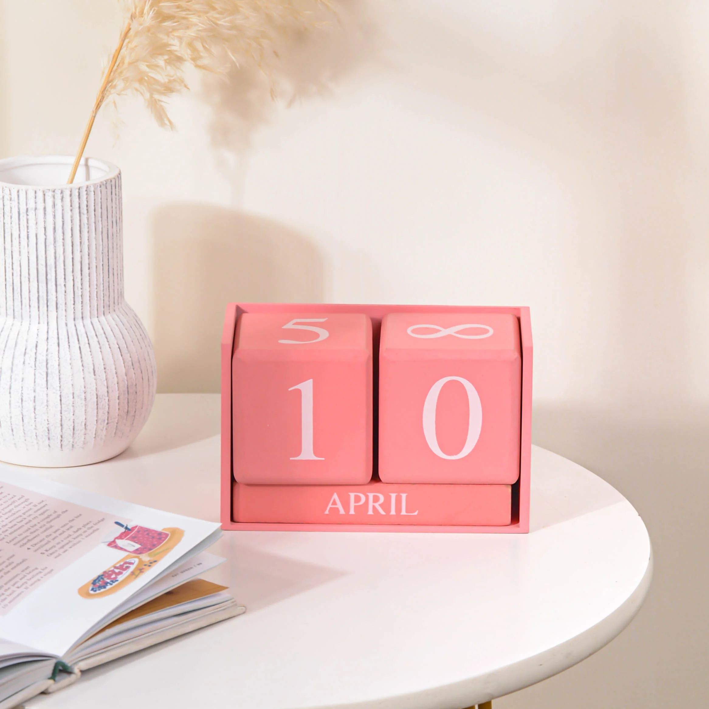 Pink Wooden Table Calendar - Image 15