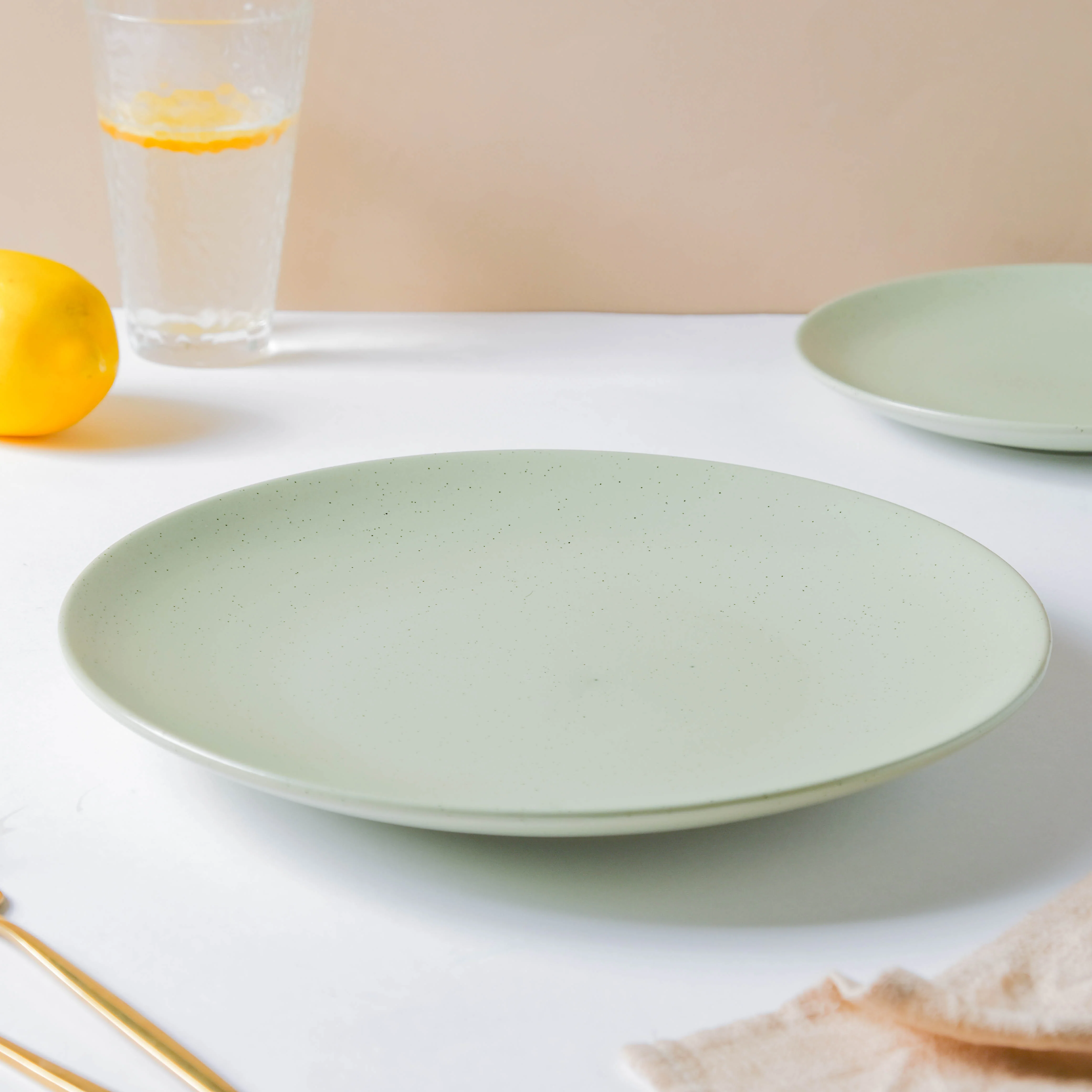 Pixie Glaze Dinner Plate Green 11 Inch - Image 4