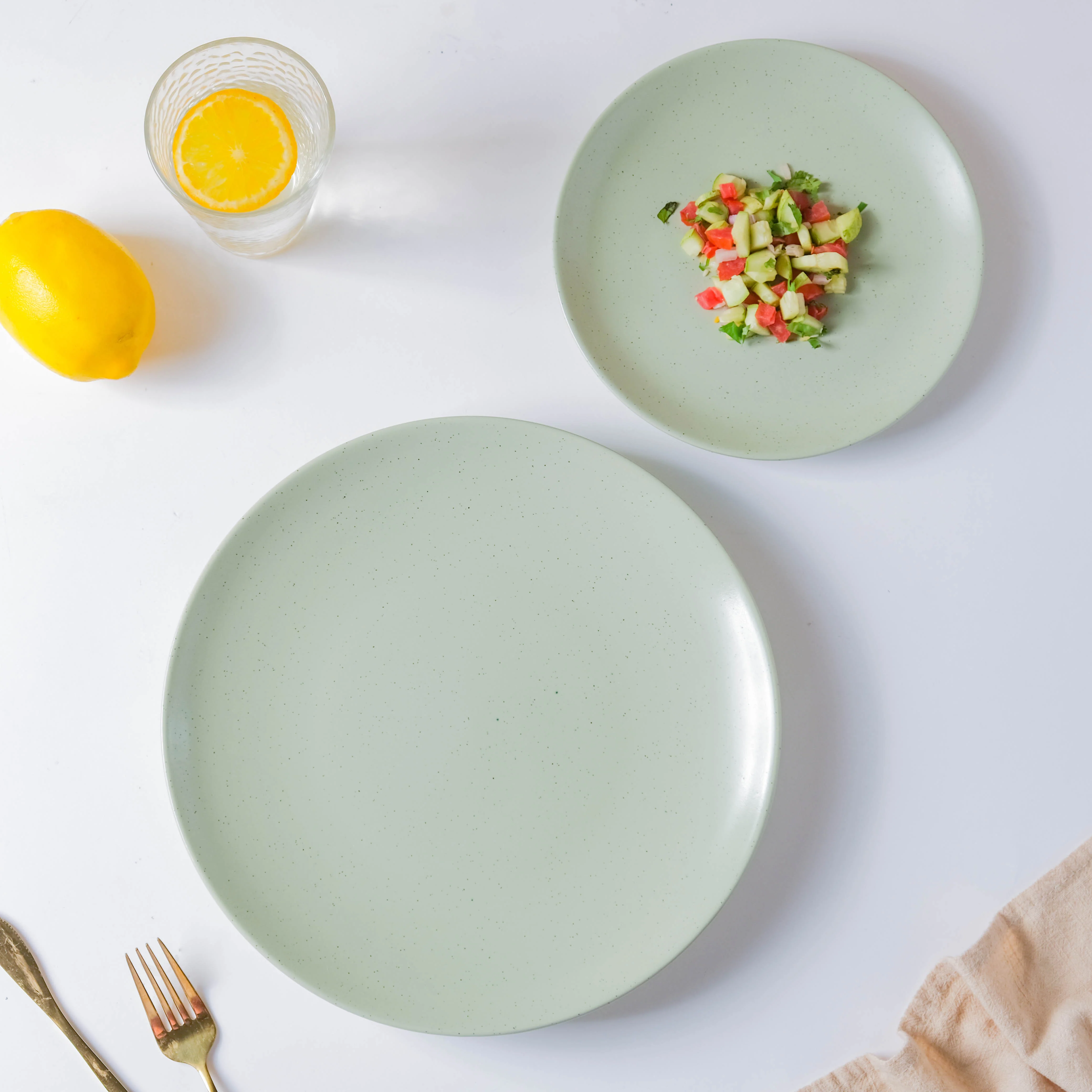Pixie Glaze Dinner Plate Green 11 Inch - Image 8