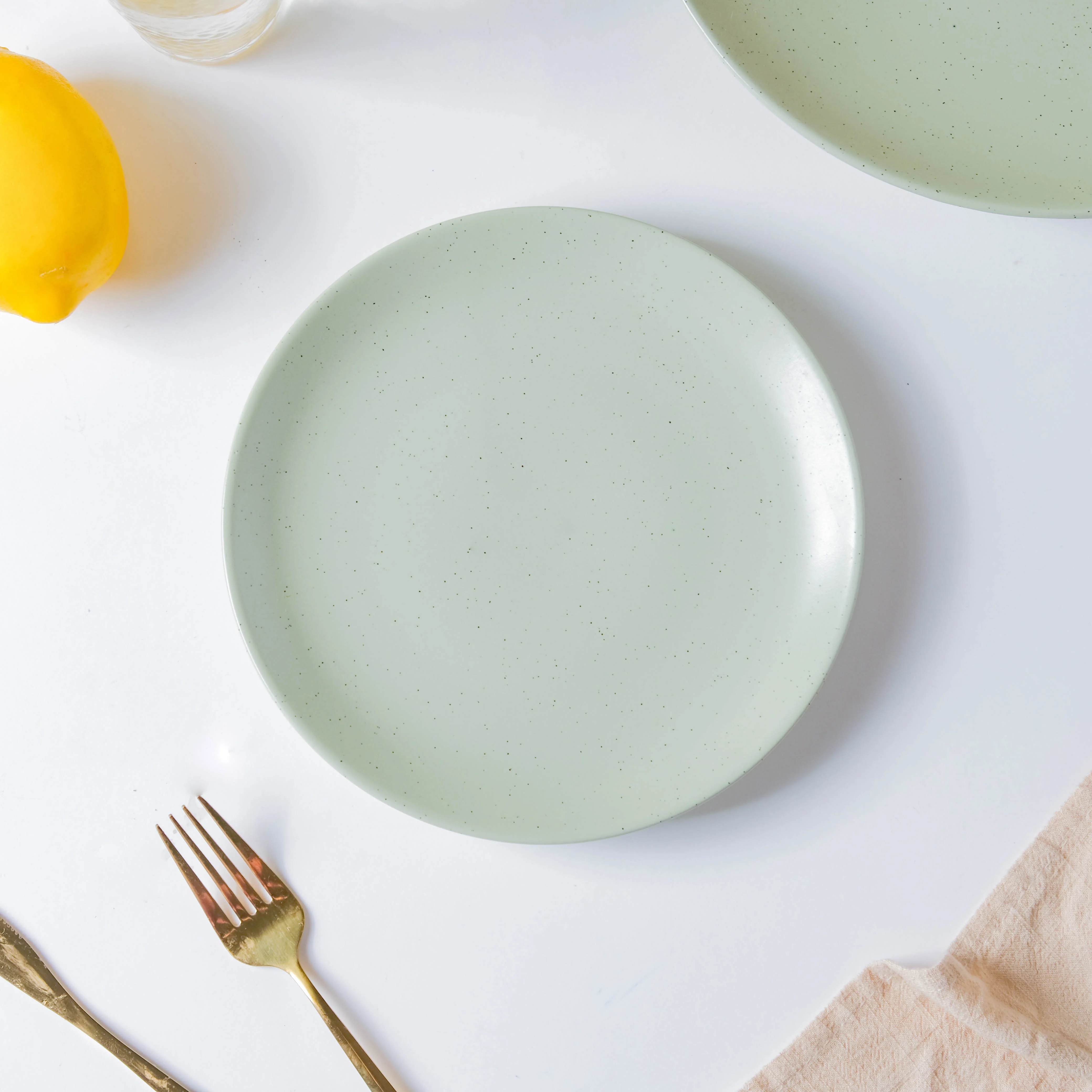 Pixie Glaze Snack Plate Green 8 Inch - Image 5