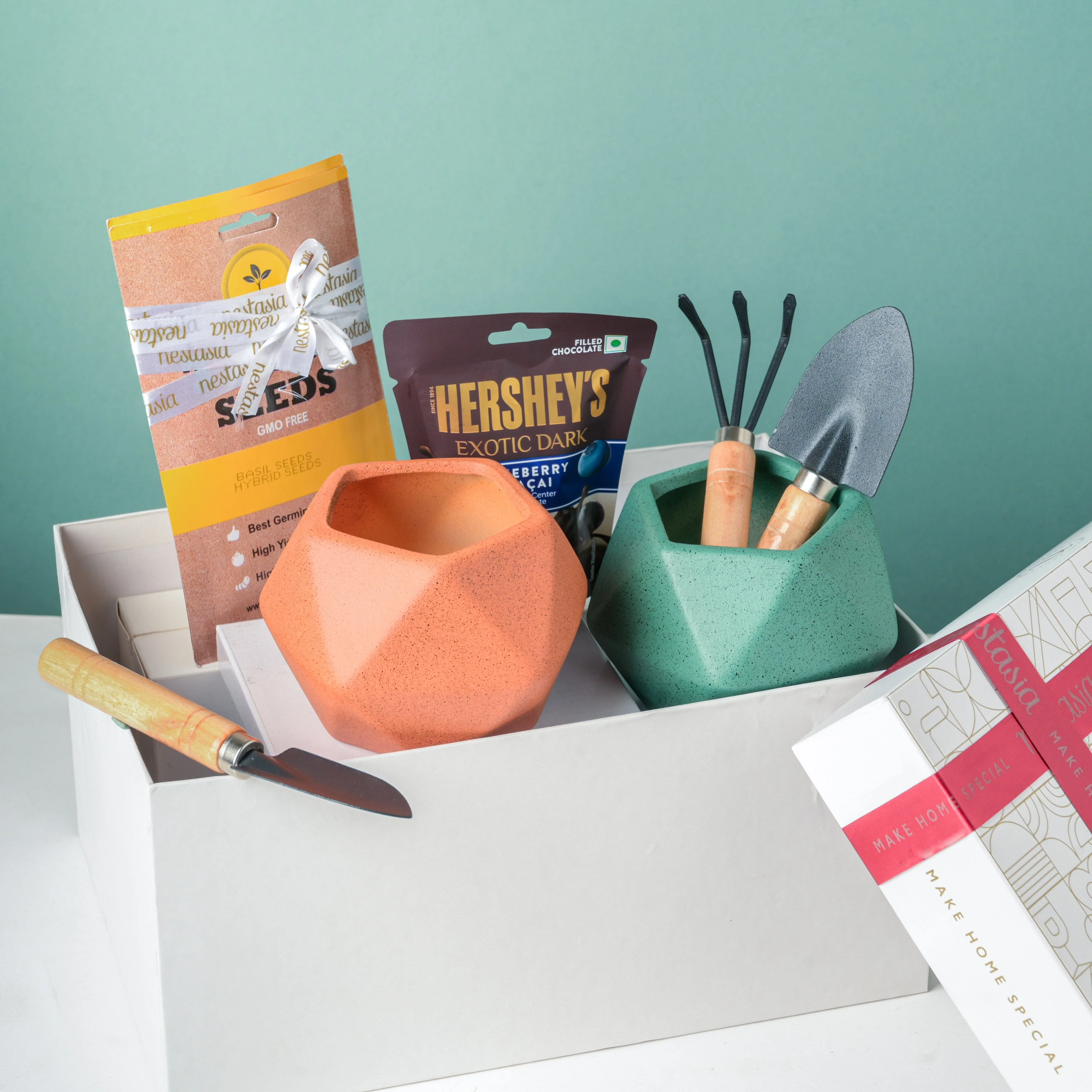 Plant Pot, Tools, And Seeds Festive Hamper Set Of 6 - Image 3