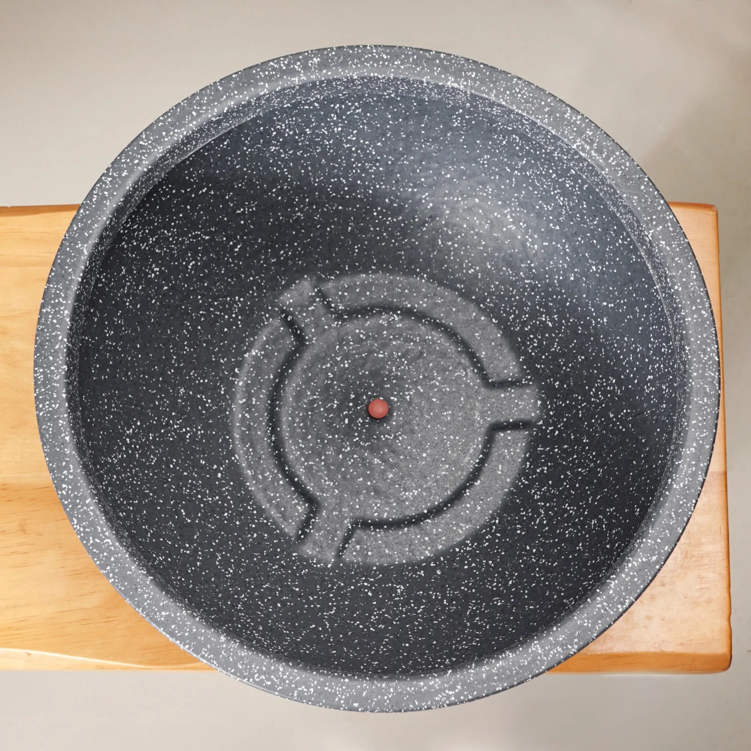 Planterra Granite Black Round Lotus Planter 15x7 Inch - Image 6