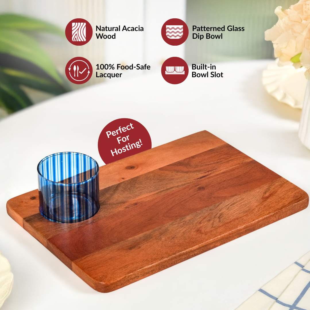 Platterazzi Acacia Platter With Bowl Set Of 2 - Image 2