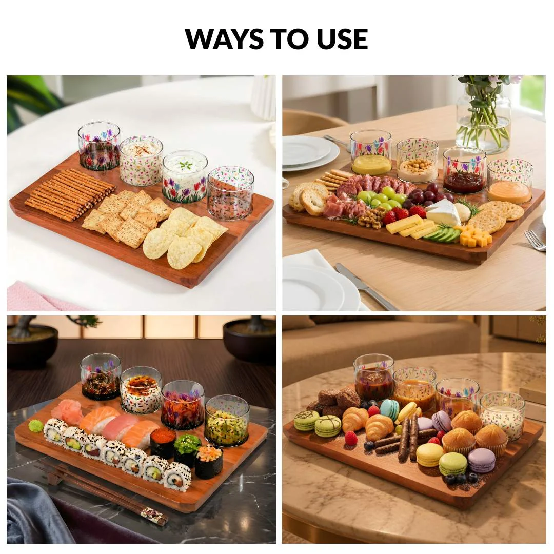 Platterazzi Party Platter With Dip Bowls Set Of 5 - Image 6