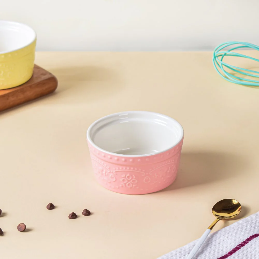 Playful Pink Textured Pudding Bowl - Image 5
