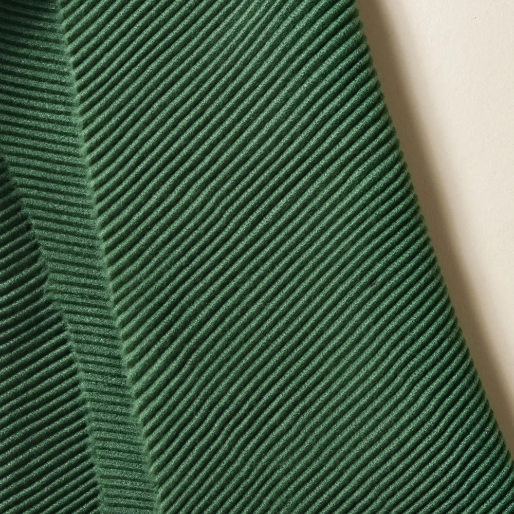 Pleated Heat Pressed Scarf Green - Image 5