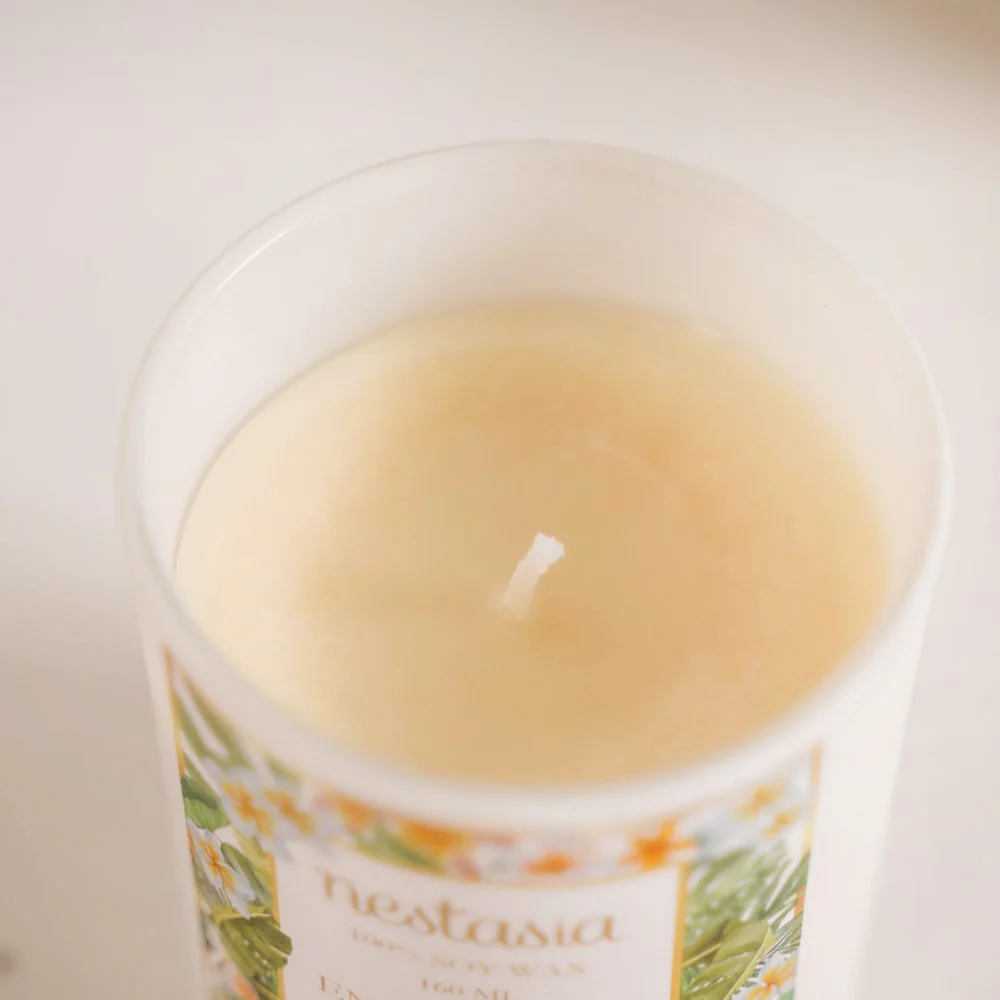 Plumeria Scented Candle Jar With Lid Set Of 2 - Image 6