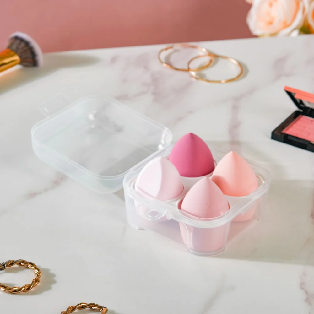 Plush Beauty Blender Pink Set of 4 - Image 4