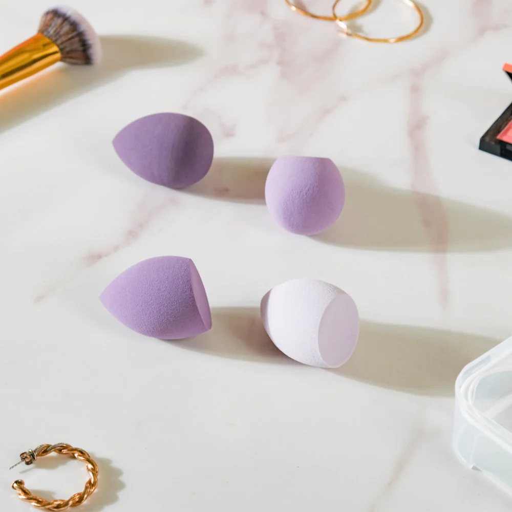 Plush Beauty Blender Purple Set of 4 - Image 6