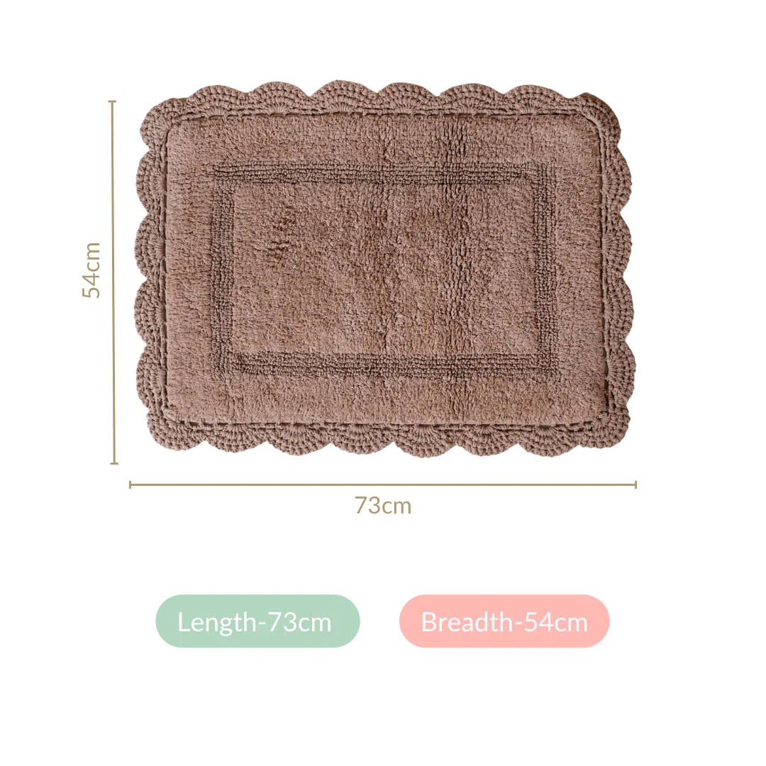 Plush Crochet Cotton Door Mats Set Of 2 29x21 Inch - Image 4