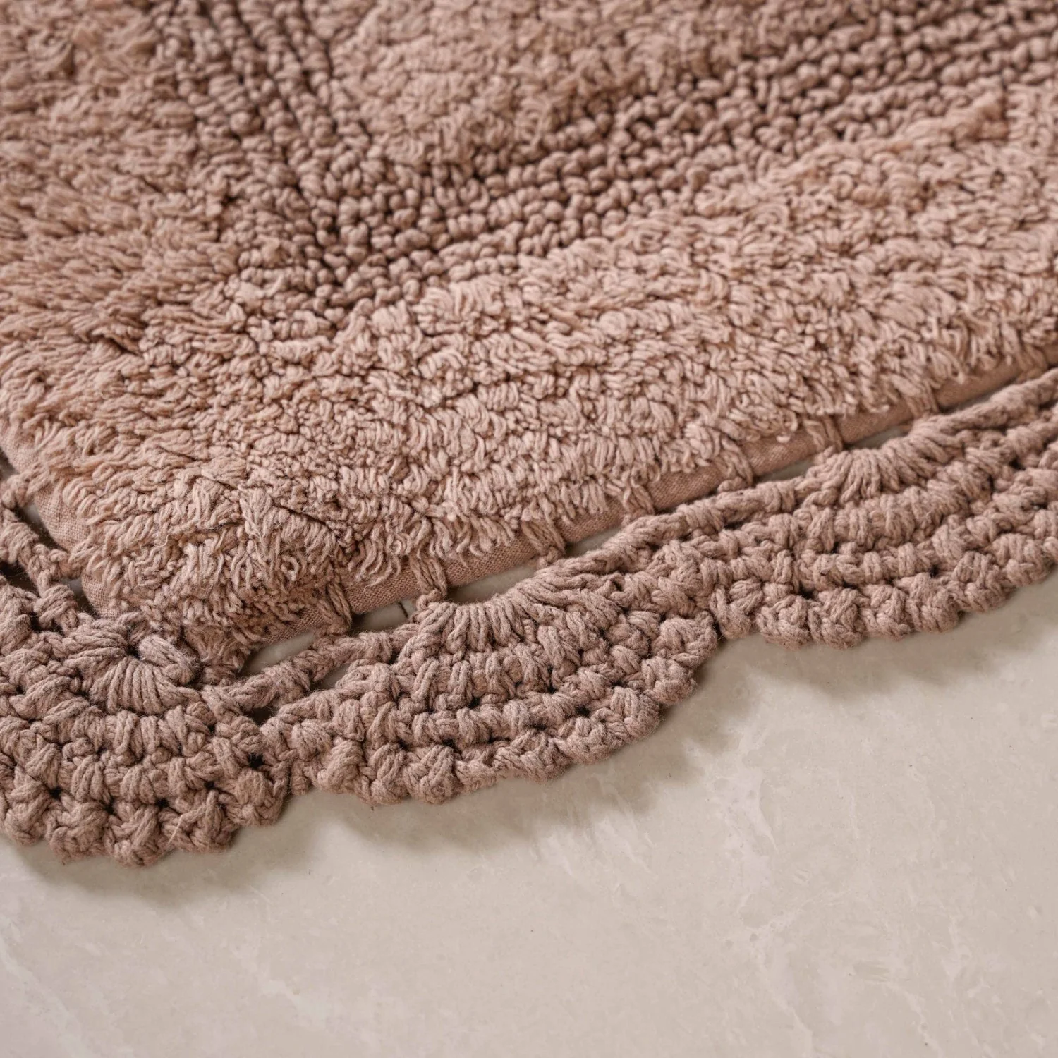 Plush Crochet Cotton Door Mats Set Of 2 29x21 Inch - Image 8