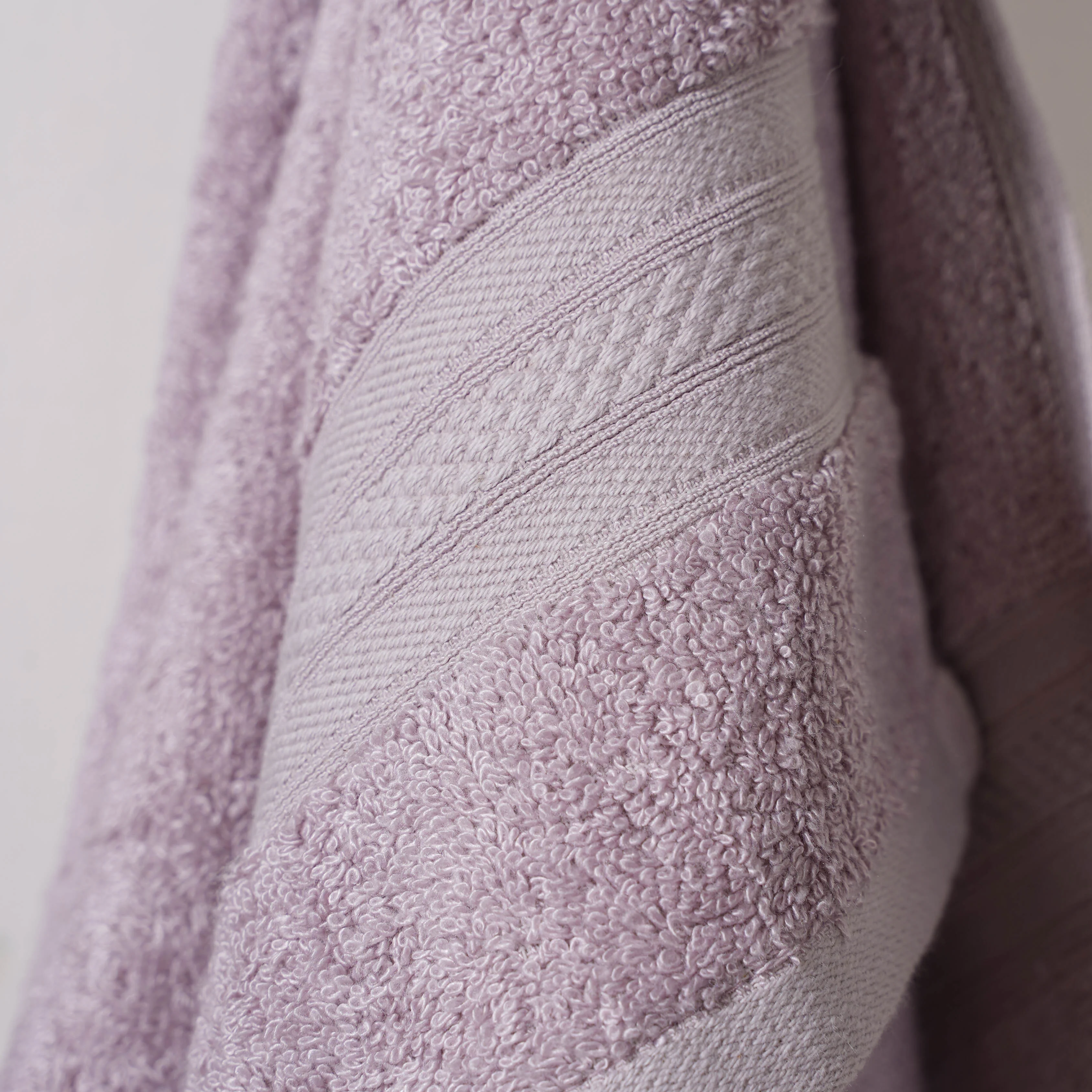 Plushy Bamboo Towel Set of 2 Lavender - Image 7