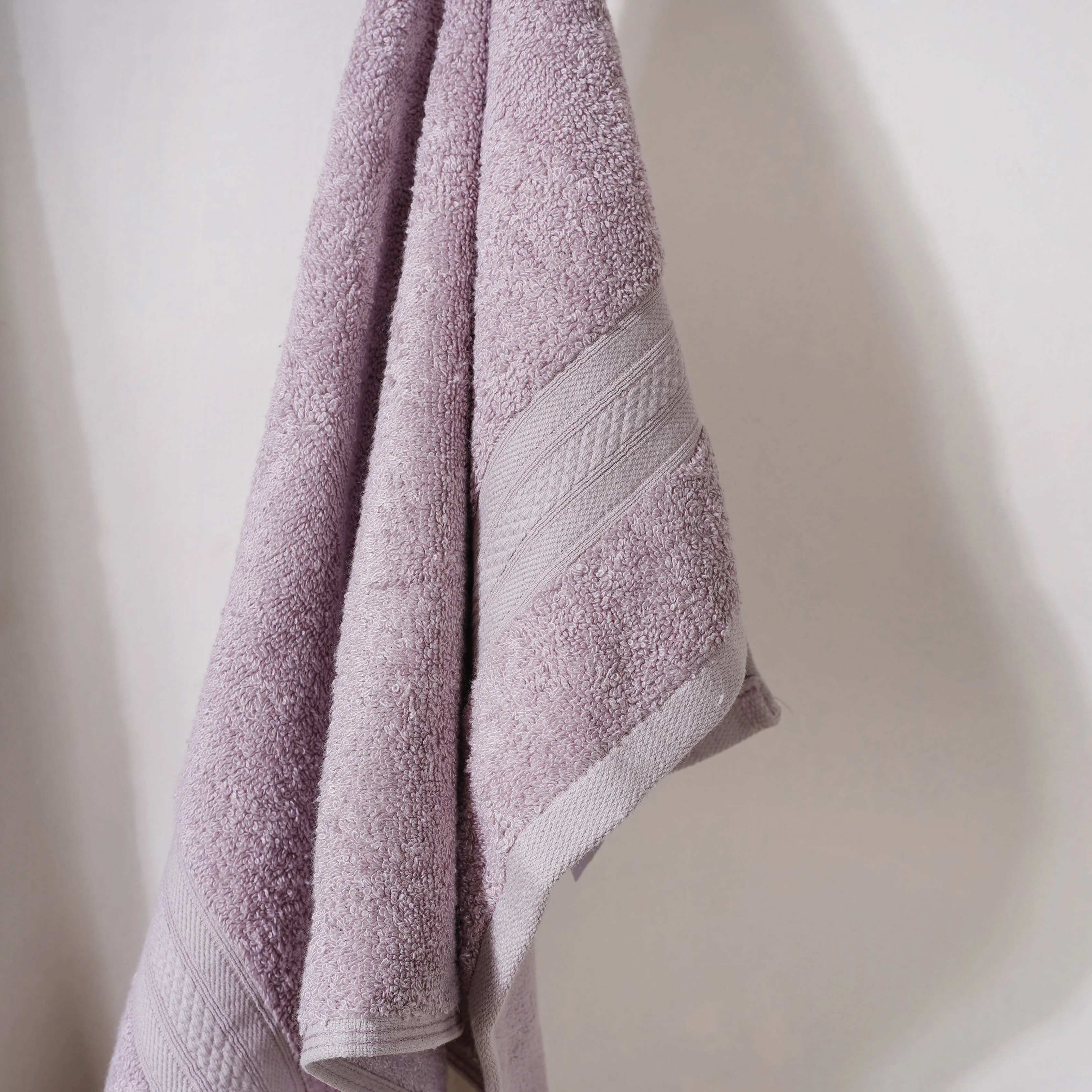 Plushy Bamboo Towel Set of 2 Lavender - Image 8