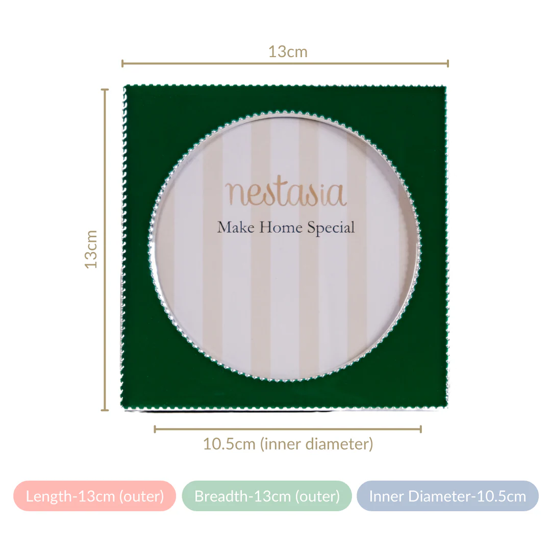 Polished Photo Frame Midnight Green 5"x5" - Image 5