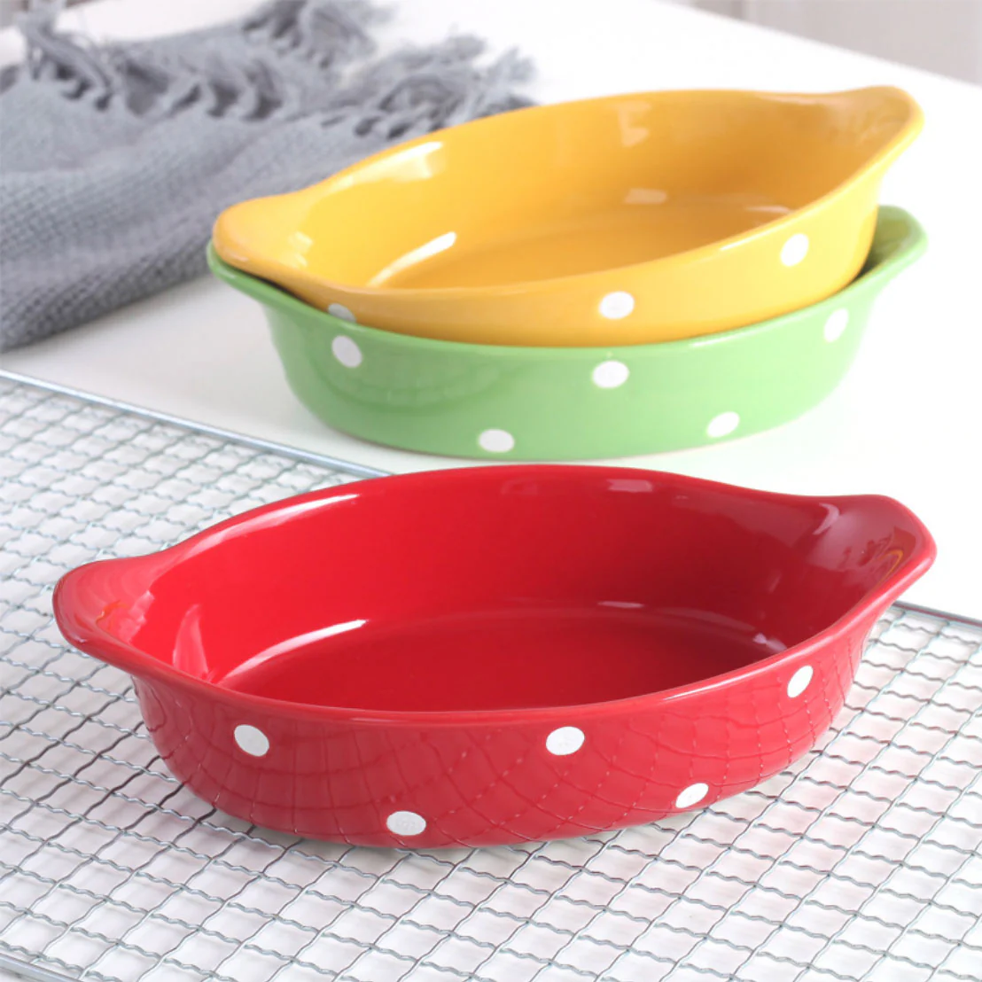 Polka Dots Dish 400 ml - Image 7