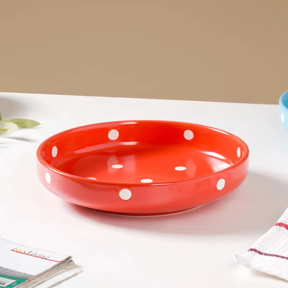 Polka Dots Round Deep Plate - Image 14