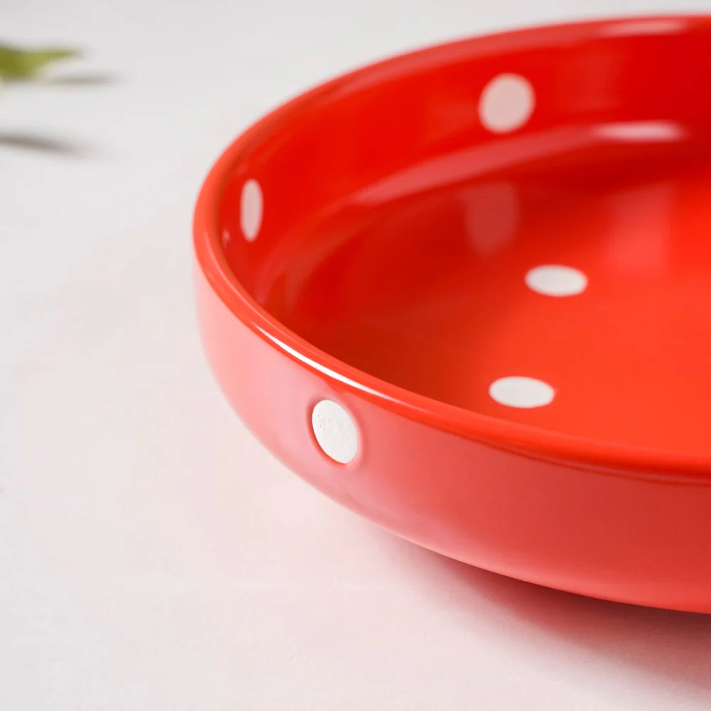 Polka Dots Round Deep Plate - Image 16