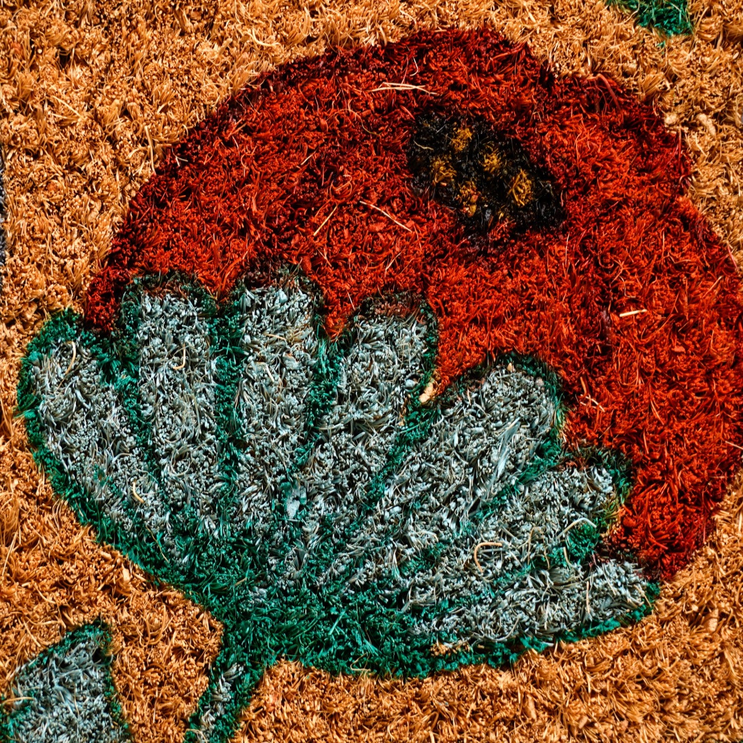 Poppy Blossoms Natural Coir Floor Mat 24x16 Inch - Image 7
