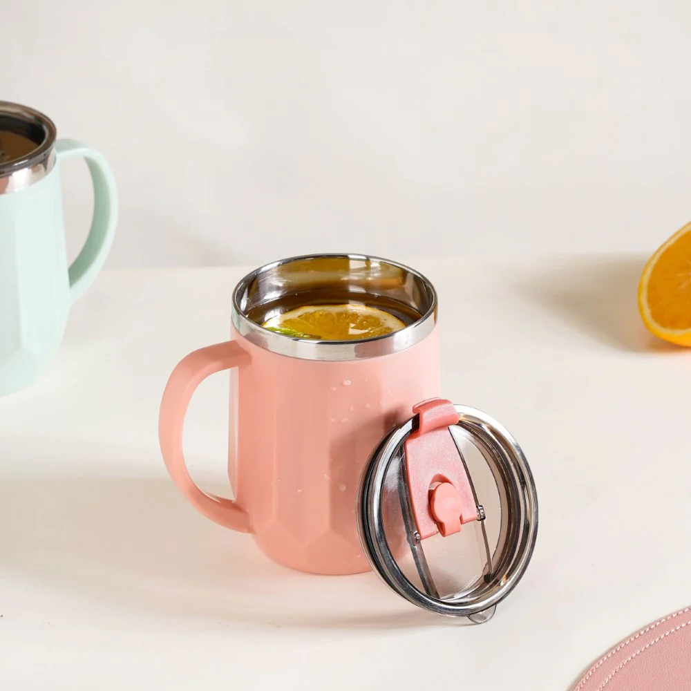 Portable Desk Coffee Mug Pink 400ml - Image 23