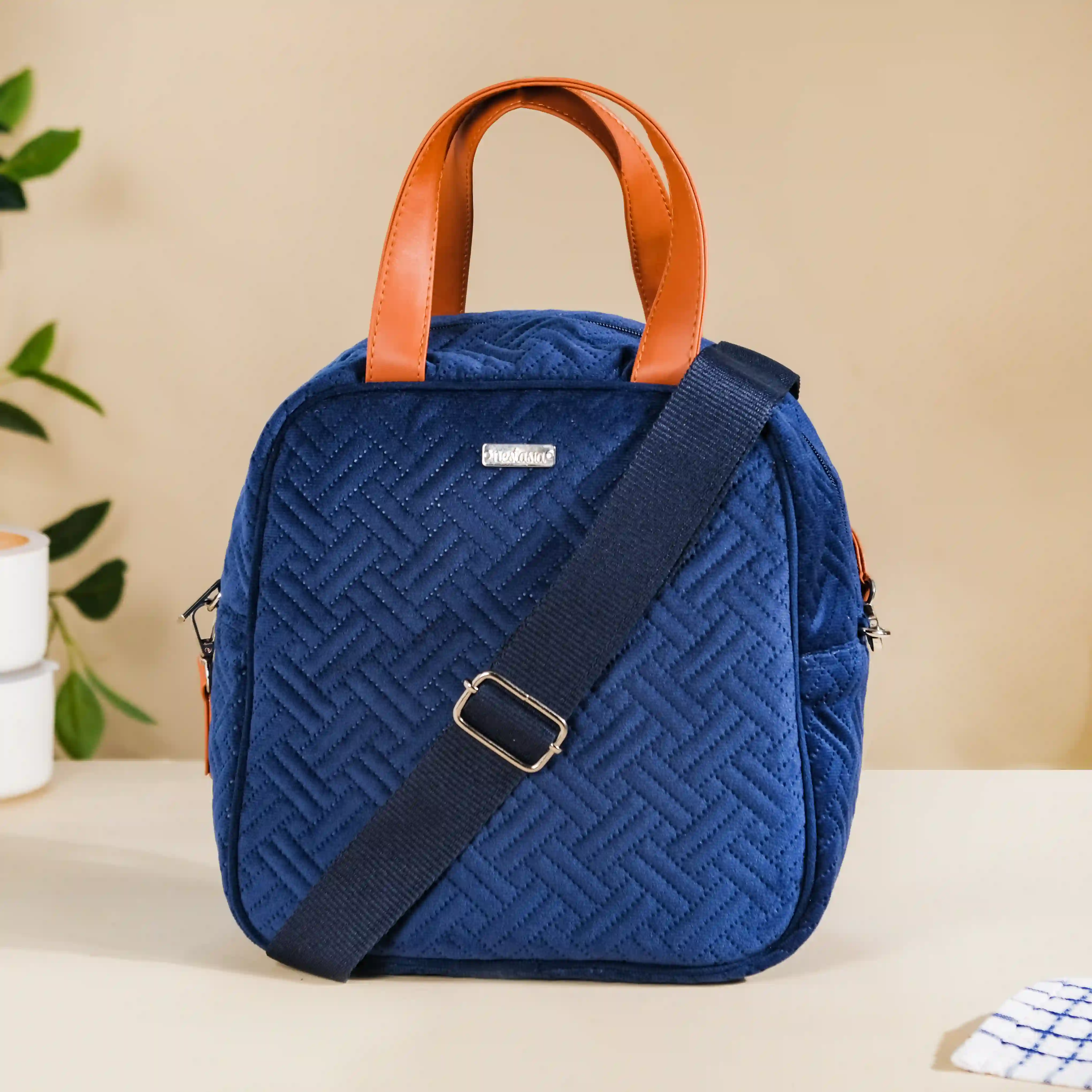 Portable Thermal Insulated Lunch Bag Blue - Image 2