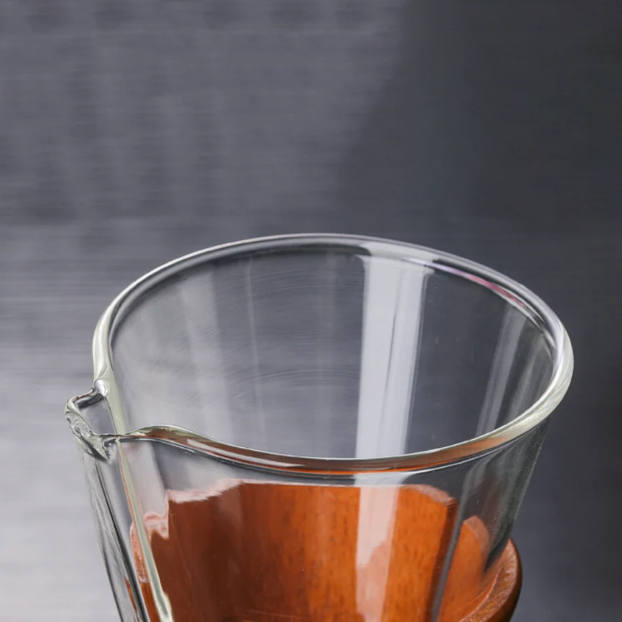 Pour Over Drip Coffee Maker With Wooden Collar - Image 13
