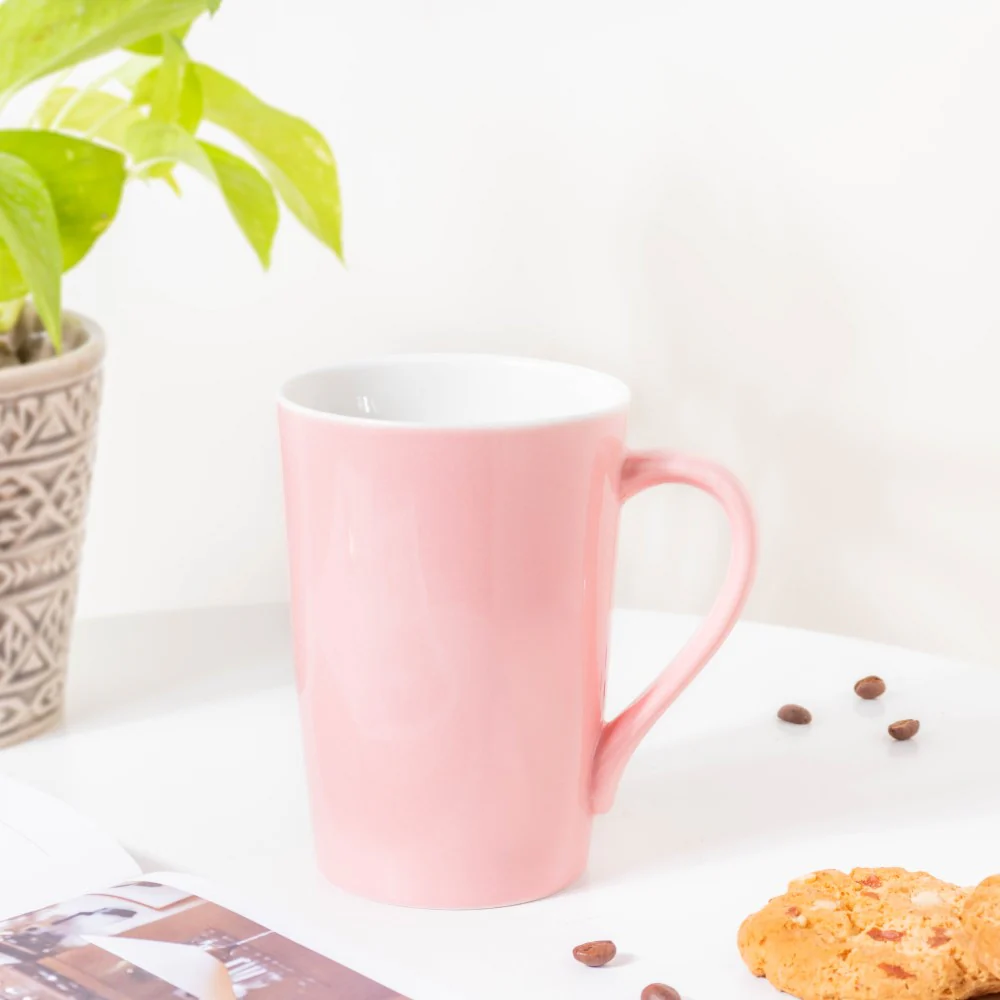 Powder Pink Ceramic Mug 350 ml - Image 4