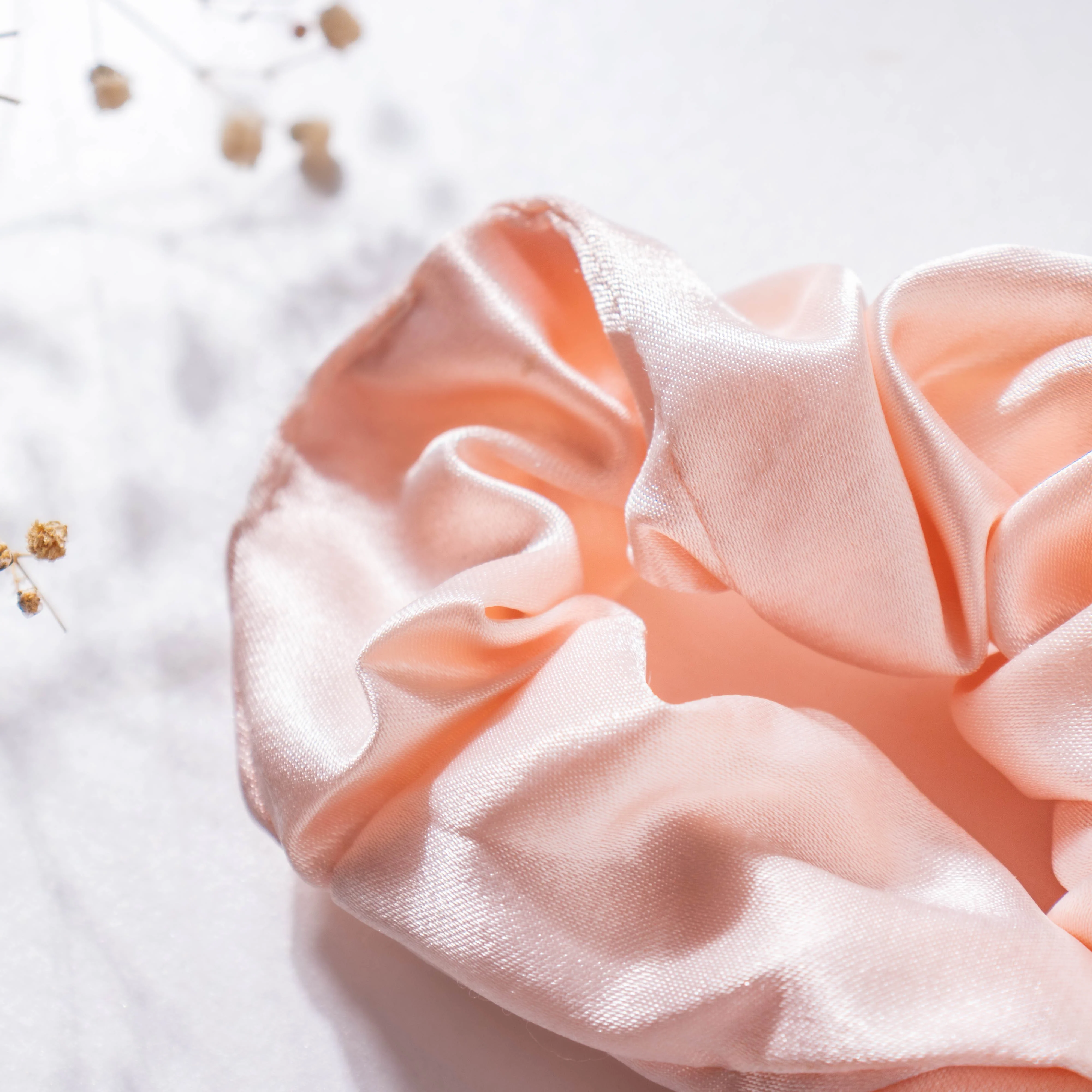 Precious Peach Satin Sleep Care Set of 4 - Image 12
