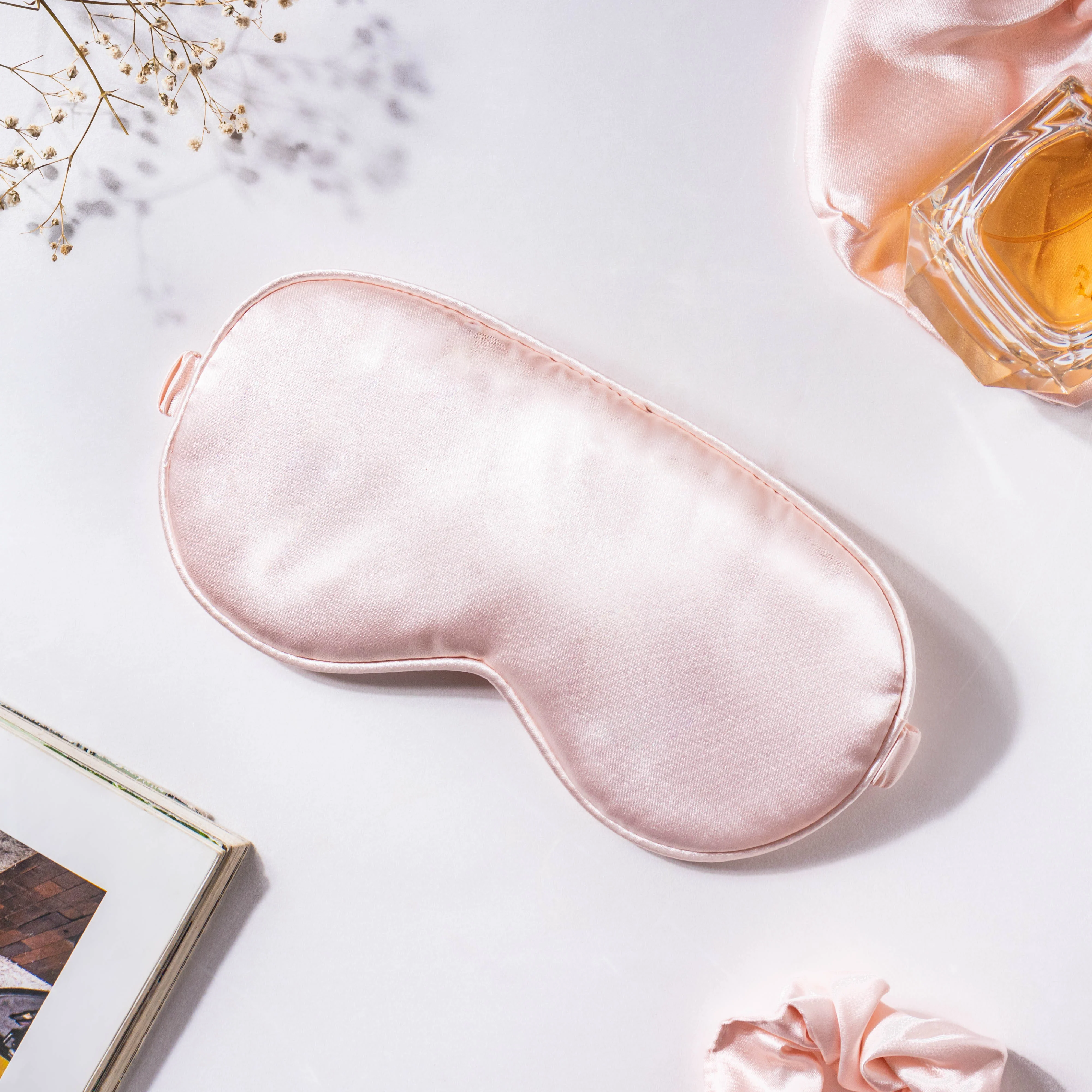 Precious Peach Satin Sleep Care Set of 4 - Image 3