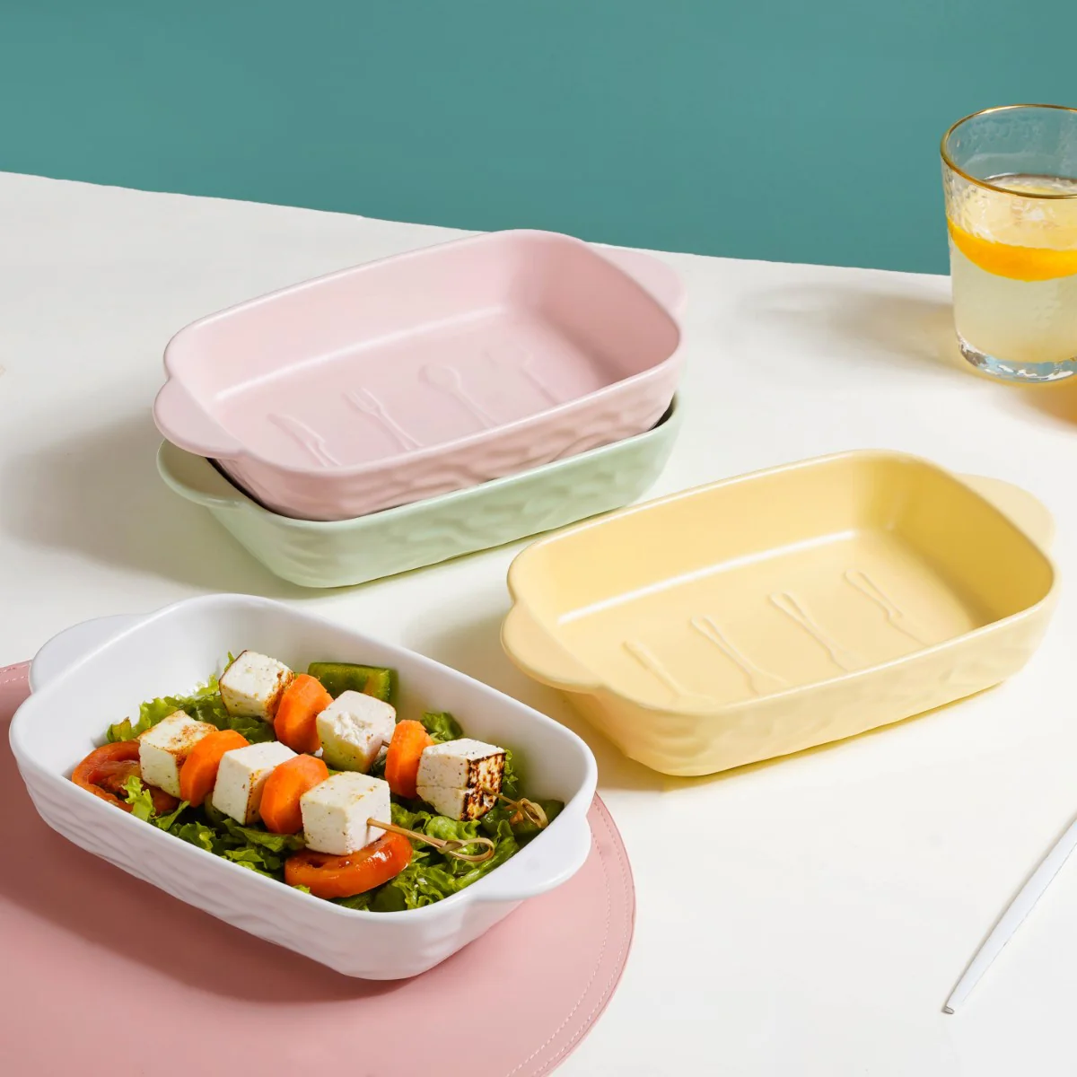 Premium Ceramic Baking Dish Green 650 ml - Image 2