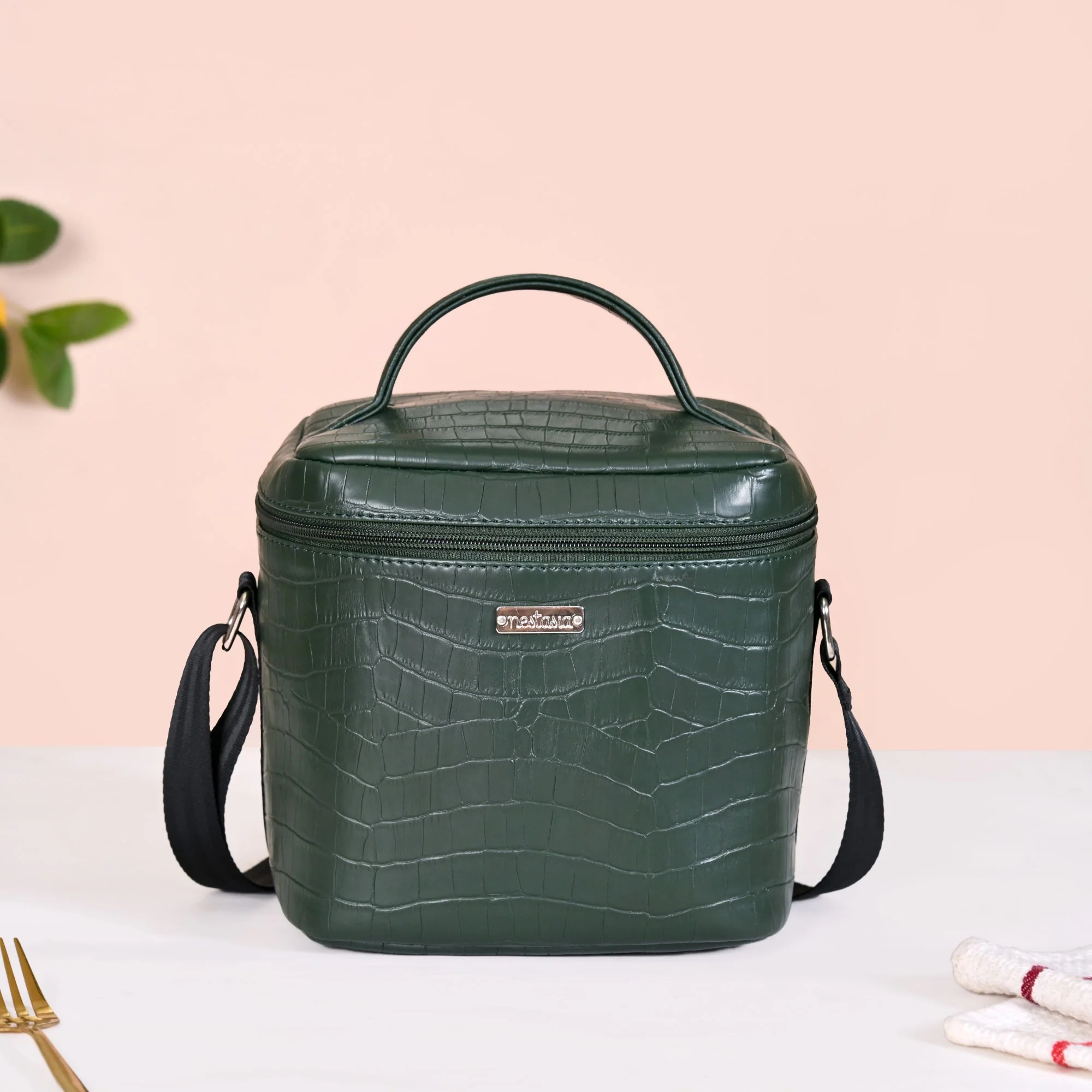 Premium Large Lunch Bag Lunch Box Set Dark Green - Image 6