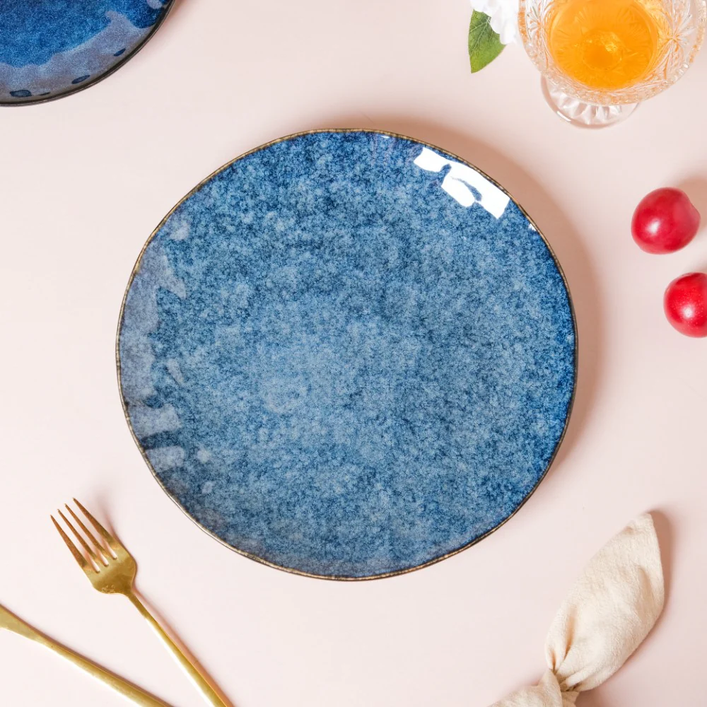 Sapphire Ceramic Dinner Plate Blue 10 Inch - Image 4