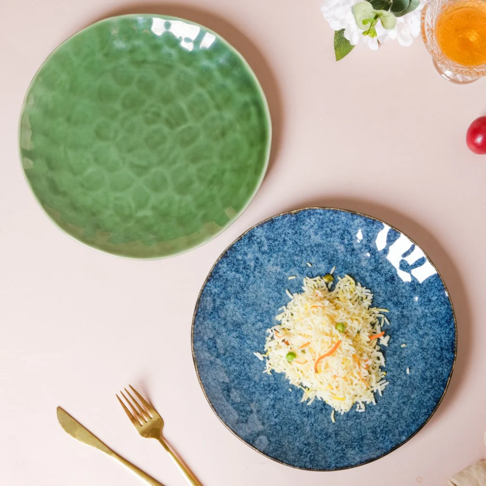 Sapphire Ceramic Dinner Plate Blue 10 Inch - Image 9