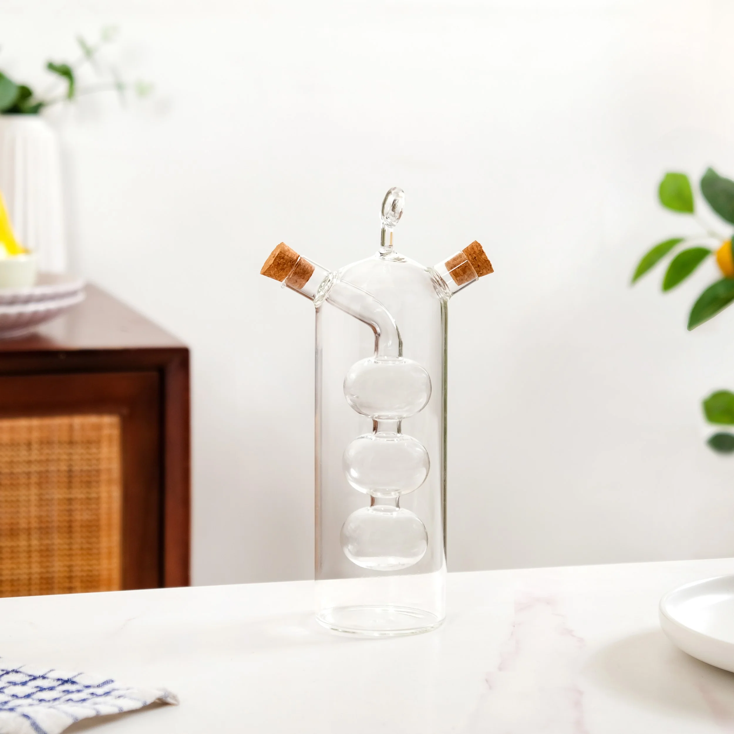 Borosilicate Cruet Bottle For Olive Oil And Balsamic Vinegar - Image 7