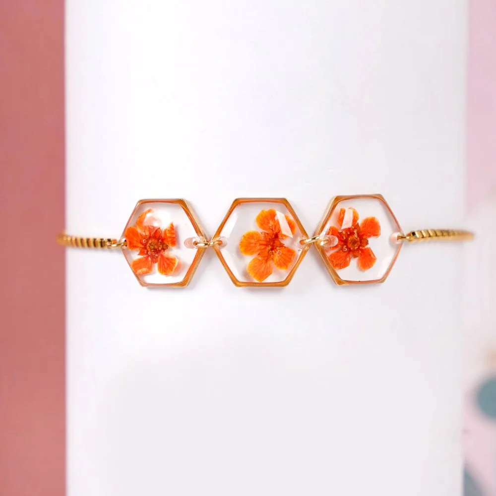 Pressed Flower Bracelet With Tassels - Image 4