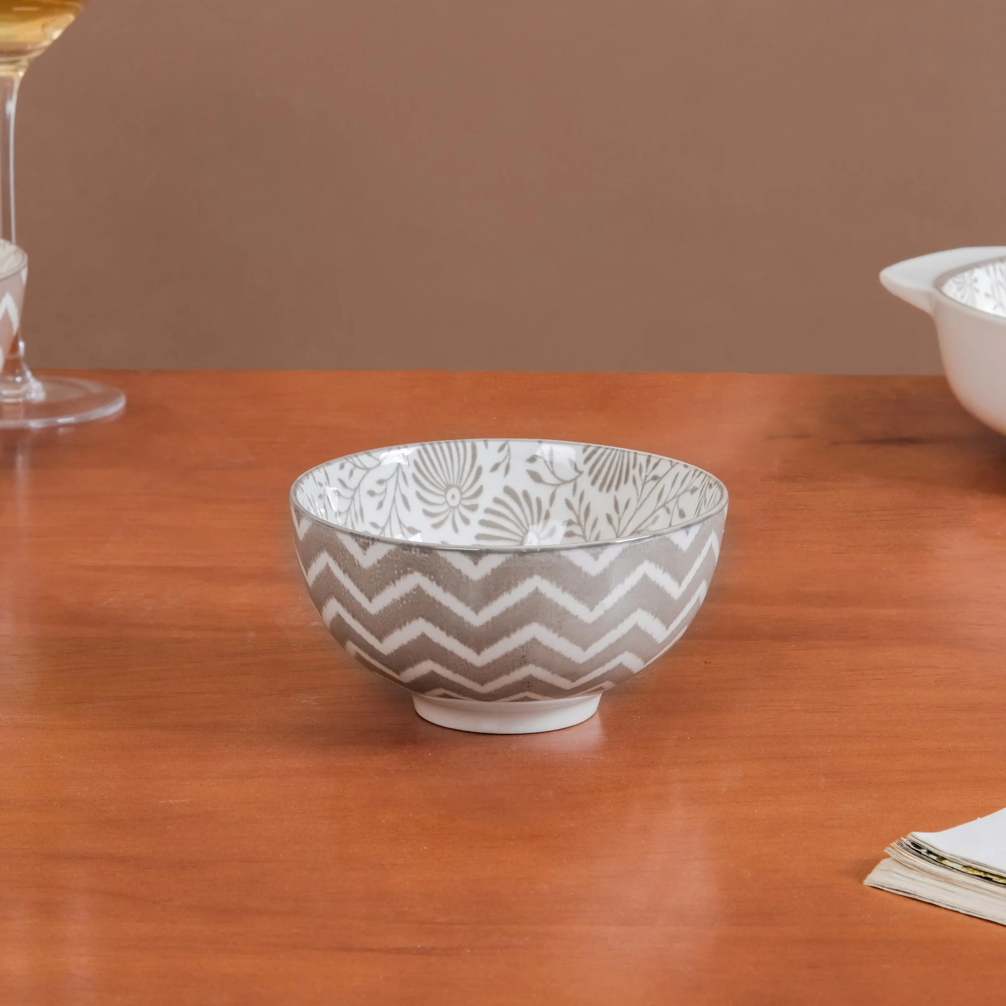 Printed Square Plates 24 Piece Dinner Set For 6 - Image 16