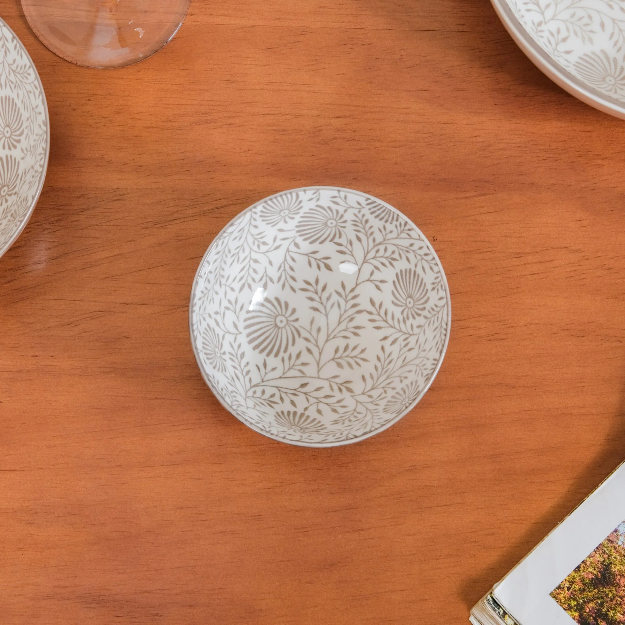 Printed Square Plates 24 Piece Dinner Set For 6 - Image 17
