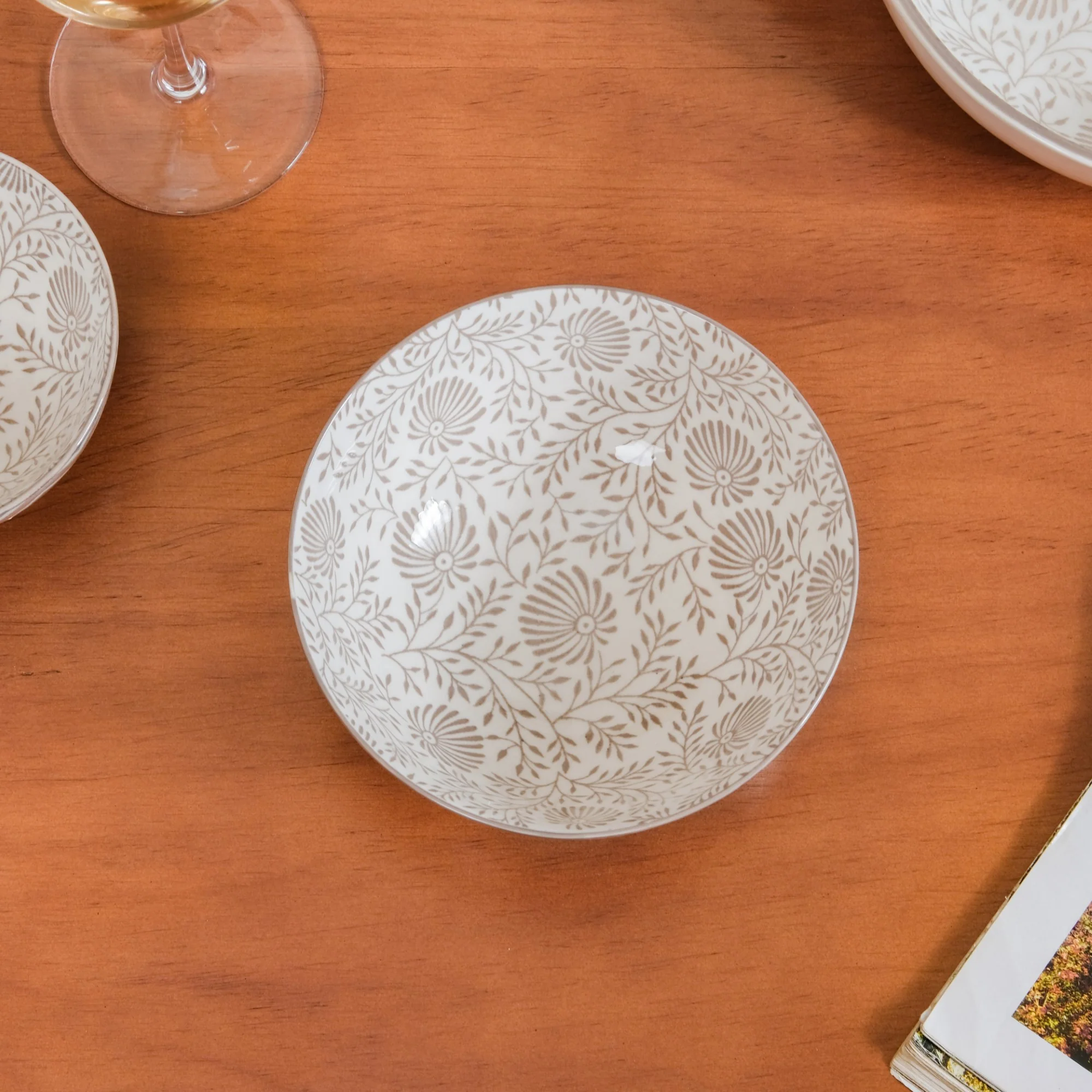 Printed Square Plates 24 Piece Dinner Set For 6 - Image 18