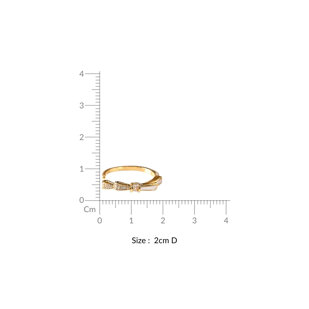 Promise Ribbon Gold Ring - Image 3