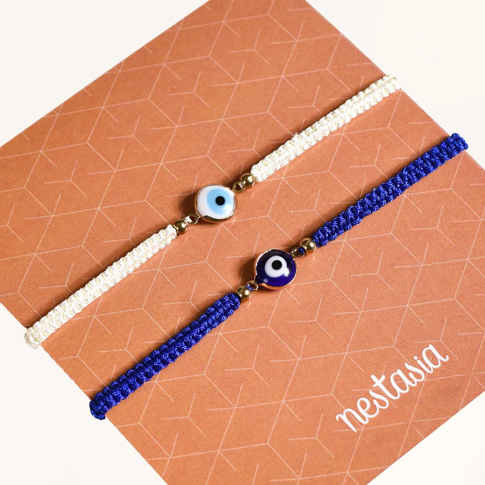 Protective Evil Eye Amulet Bracelet Set Of 2 - Image 4