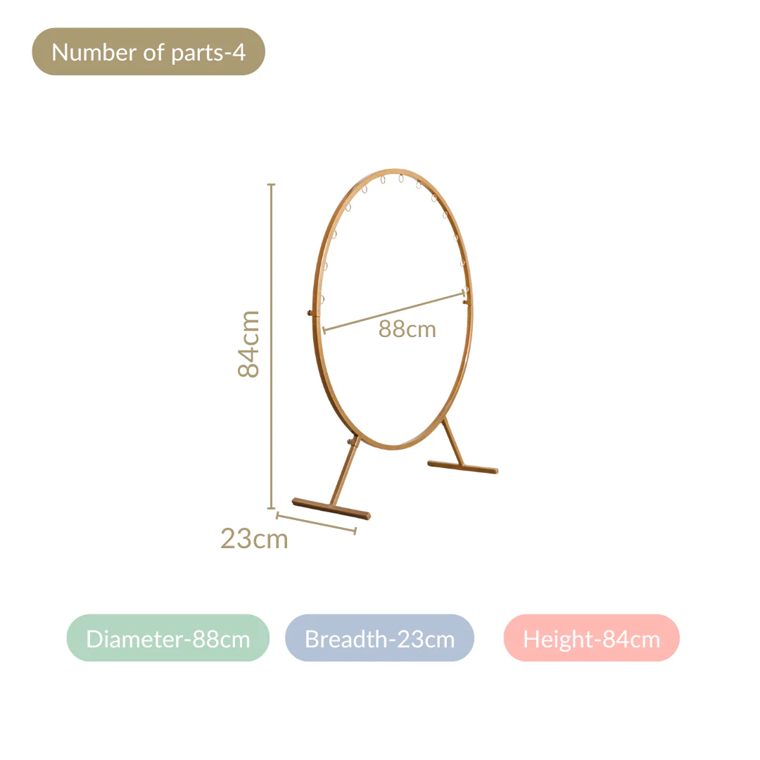 Puja Decoration Circular Metal Frame 39 Inch - Image 4
