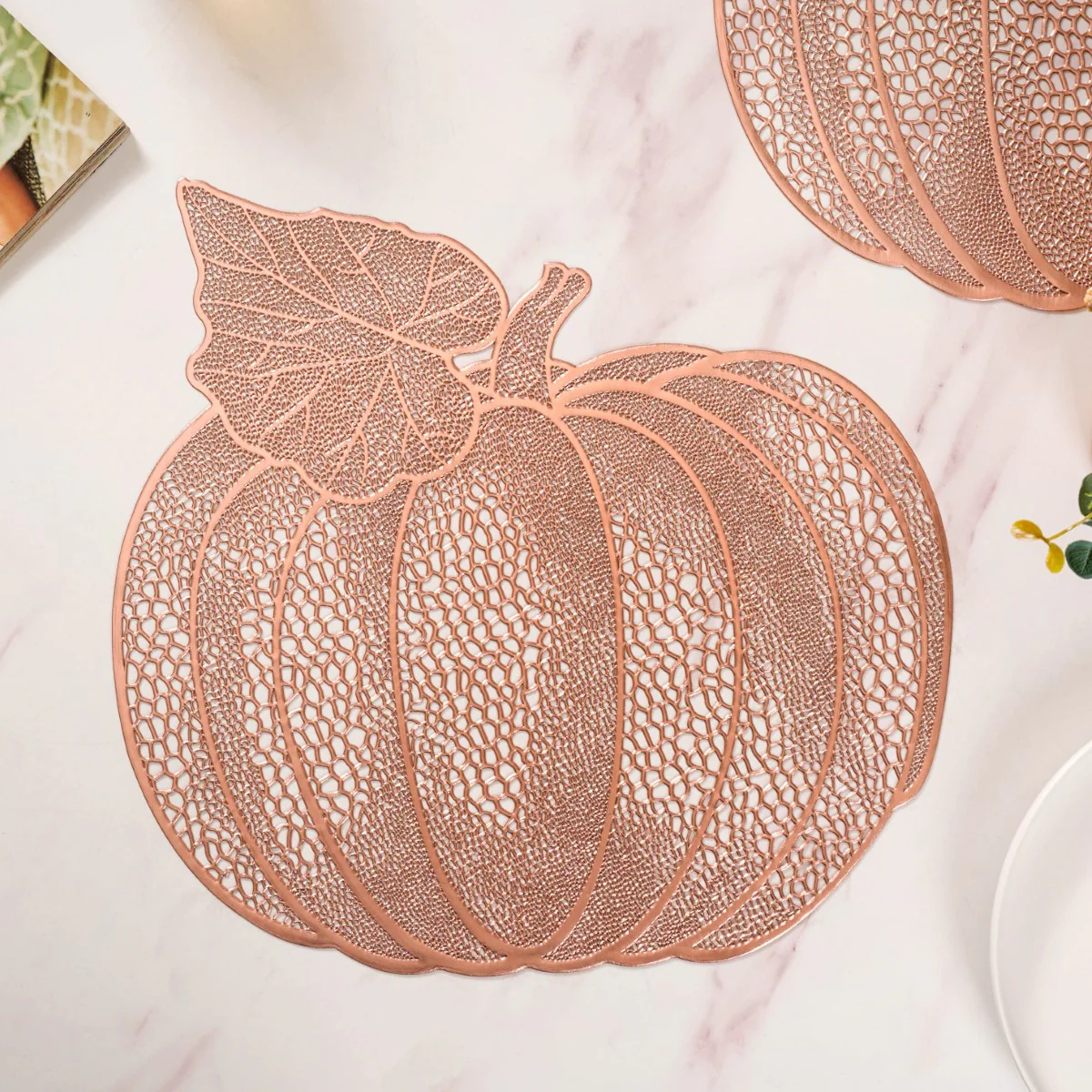Pumpkin Rose Gold Tablemat Set Of 6 - Image 10