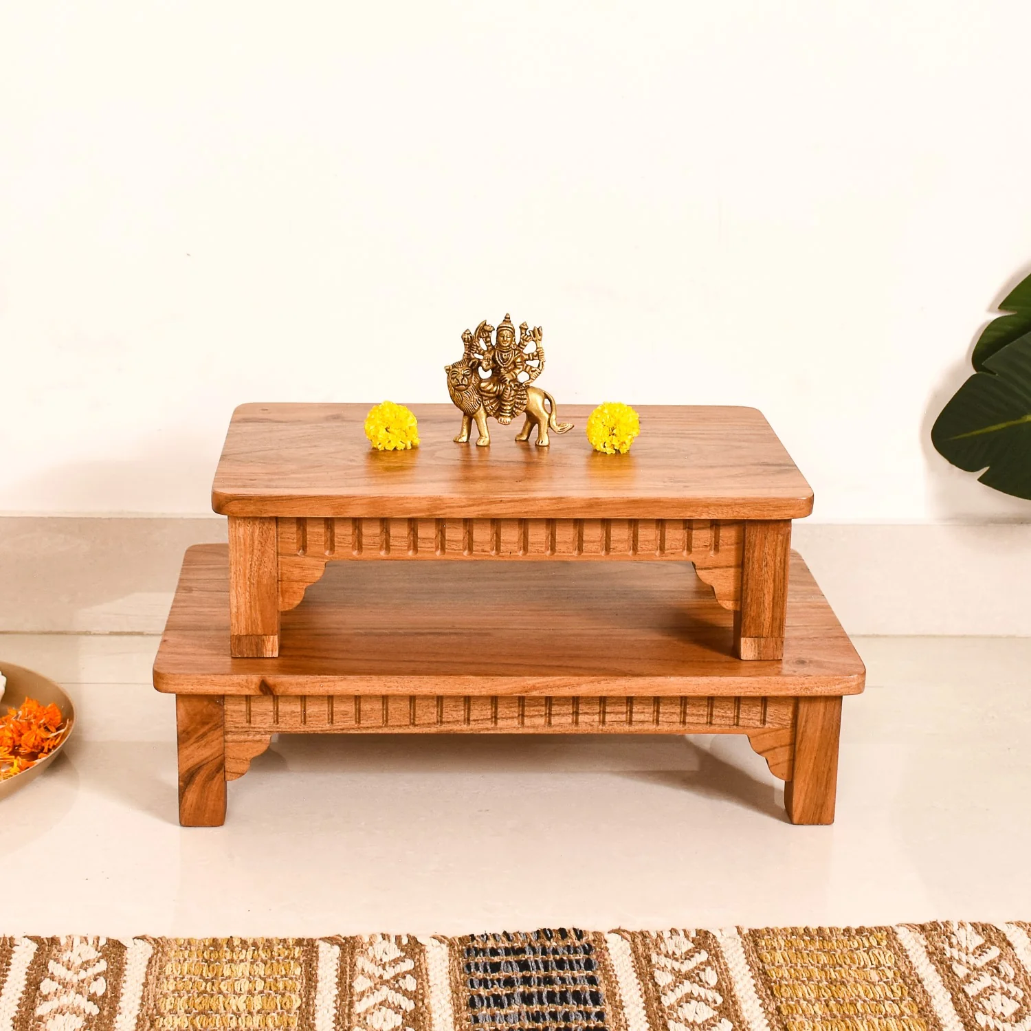 Pure Acacia Wooden Riser Set Of 2 - Image 11