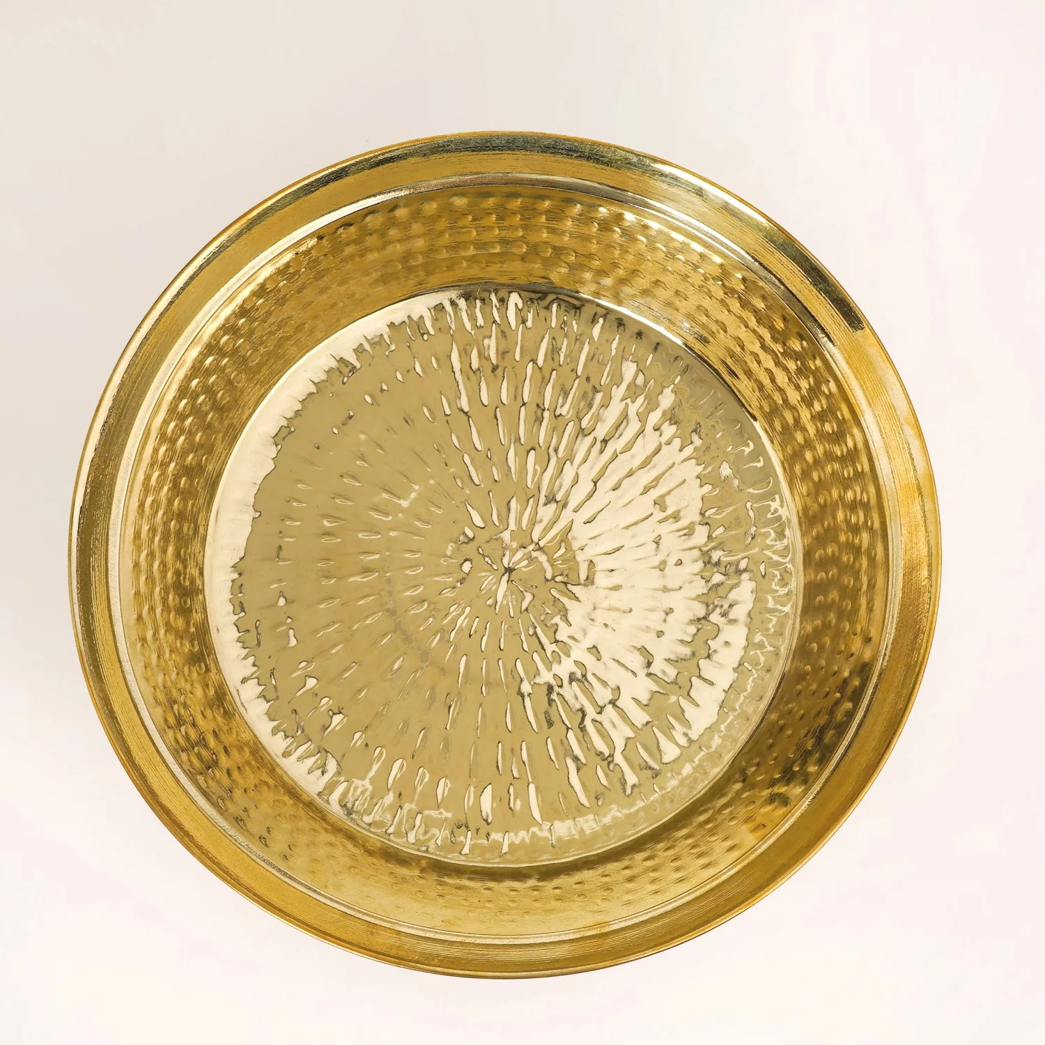 Pure Brass Hammered Parat 36cm - Image 9